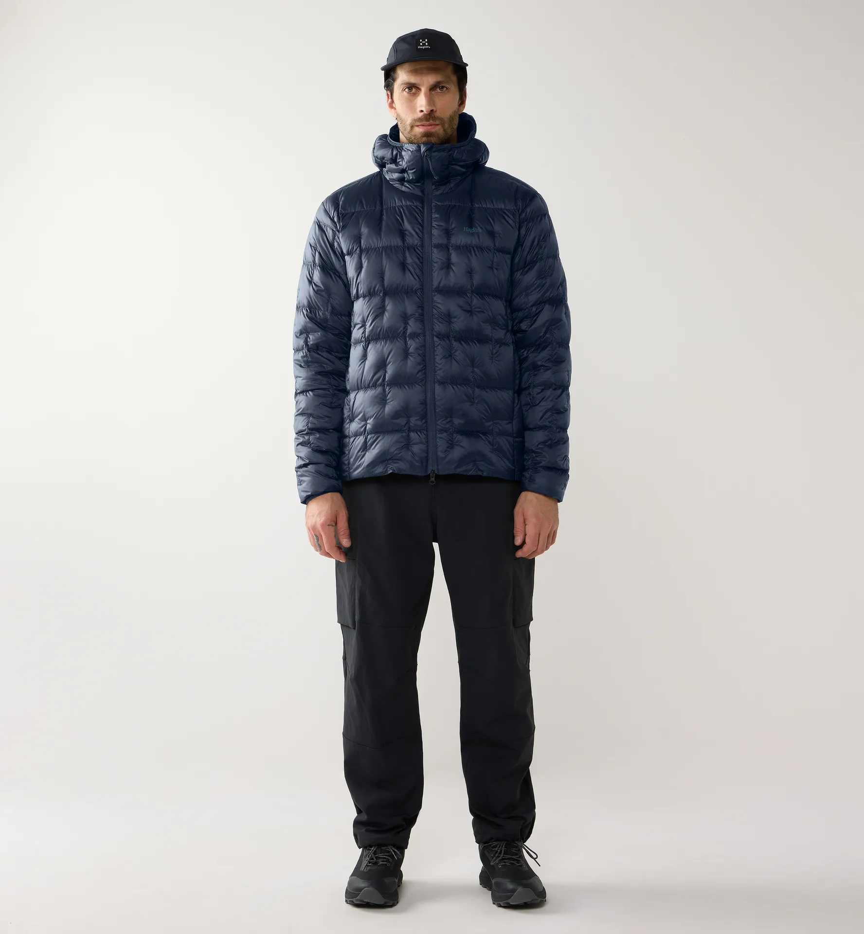 Hede Down Hood Men Tarn Blue