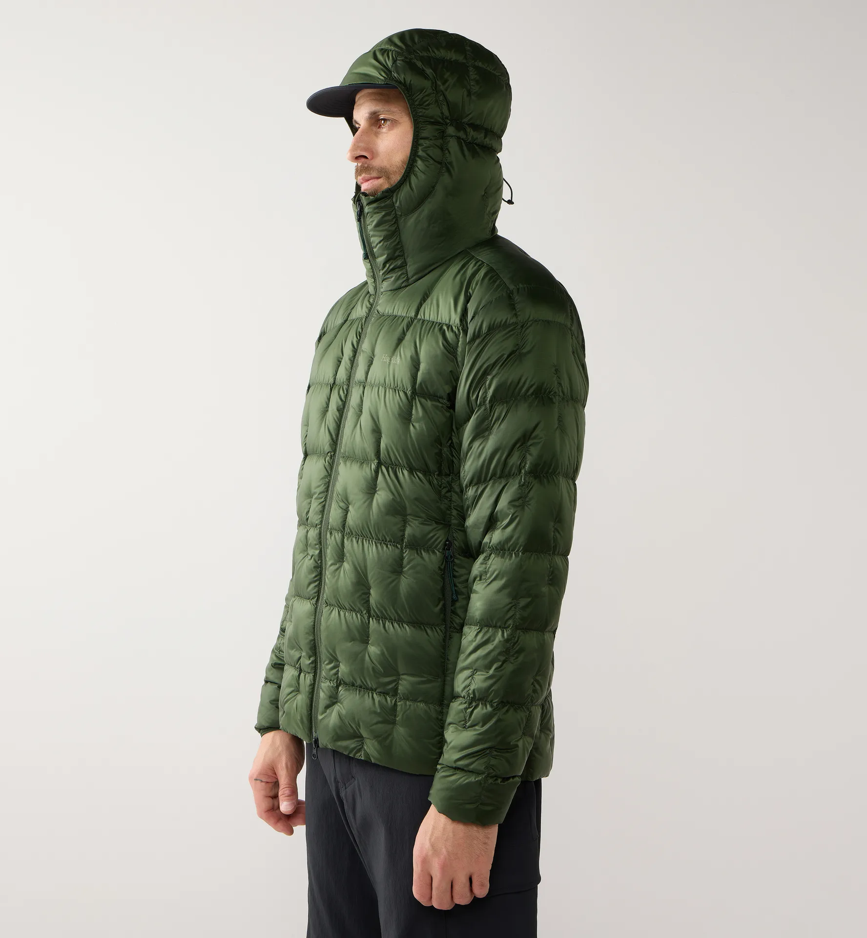 Hede Down Hood Men Seaweed Green