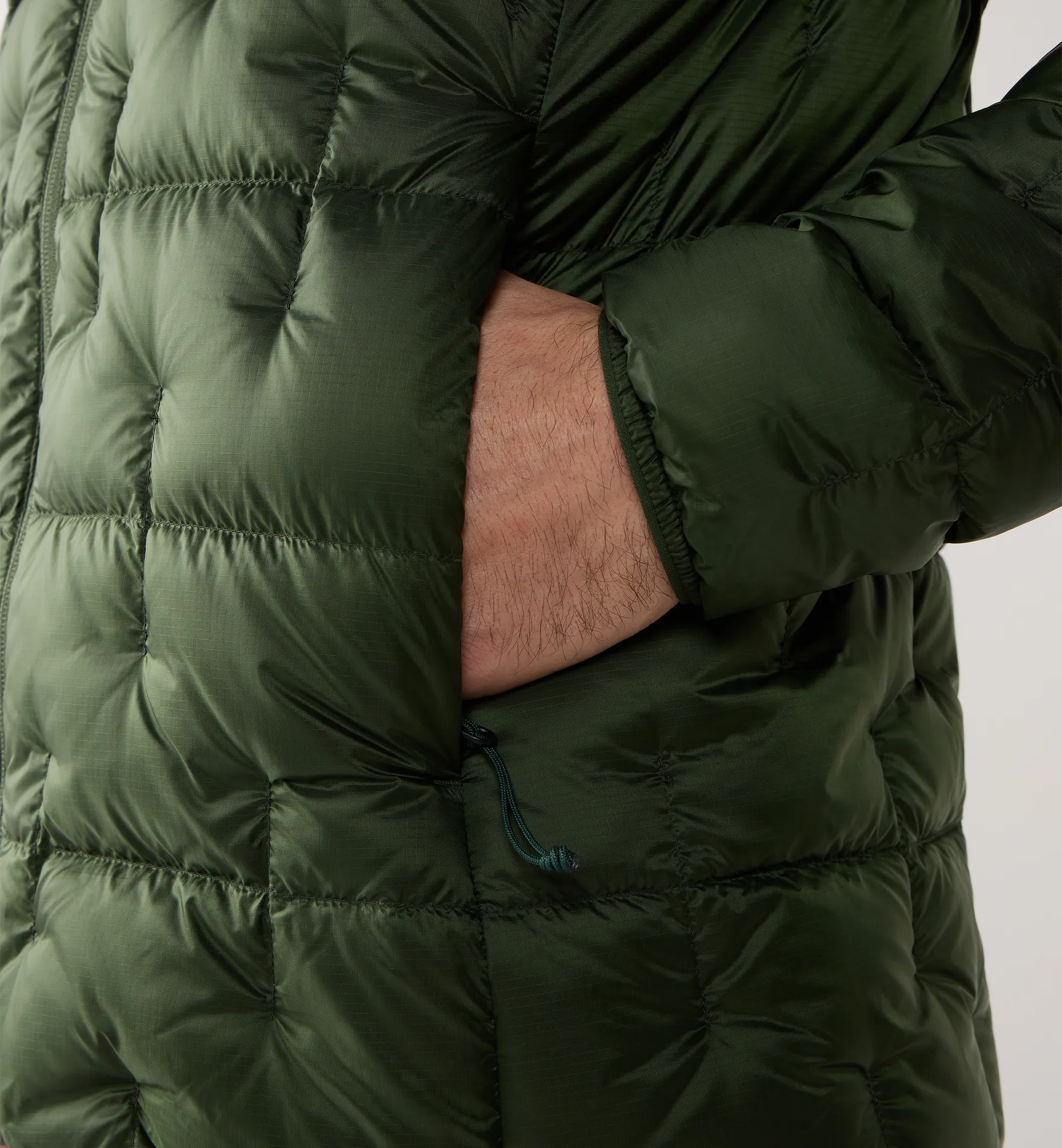 Hede Down Hood Men Seaweed Green