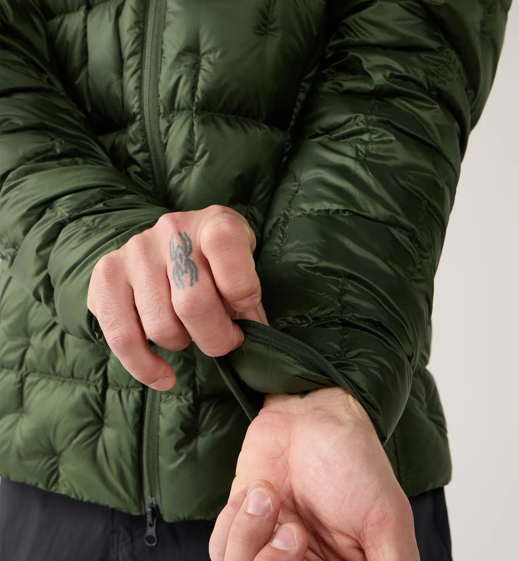 Hede Down Hood Men Seaweed Green