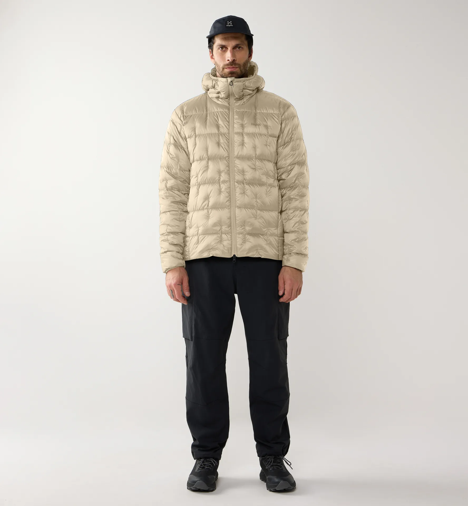 Hede Down Hood Men Chalk Beige