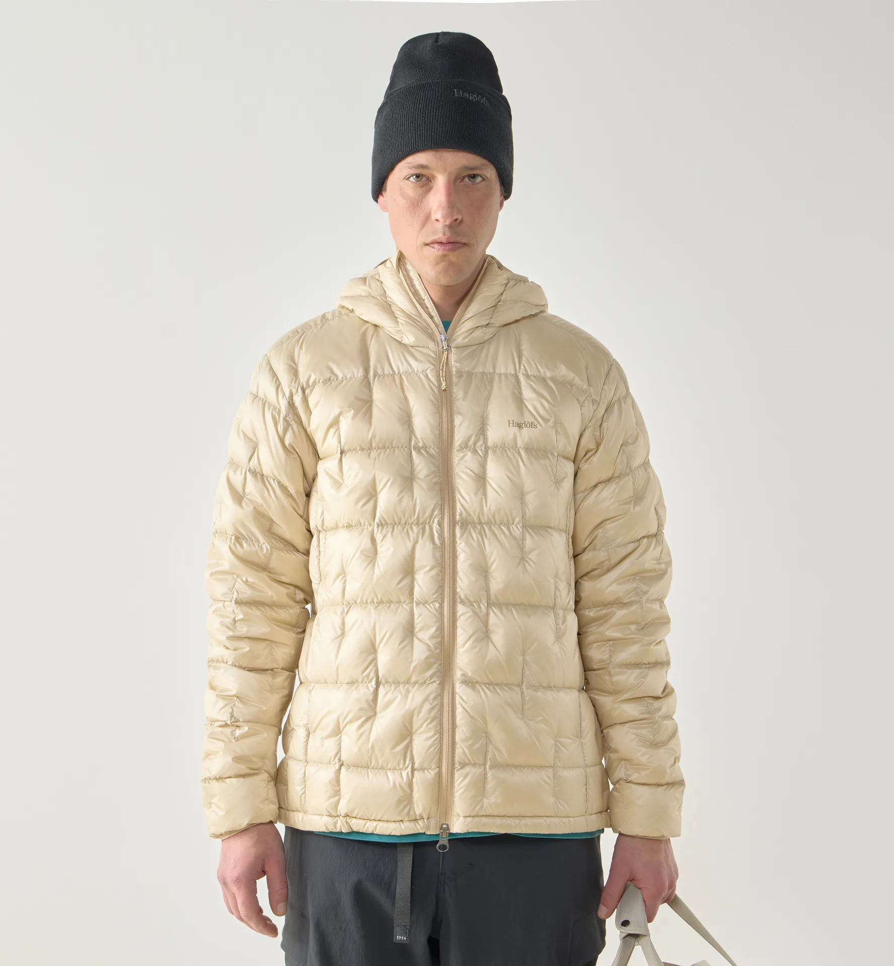 Hede Down Hood Men Chalk Beige