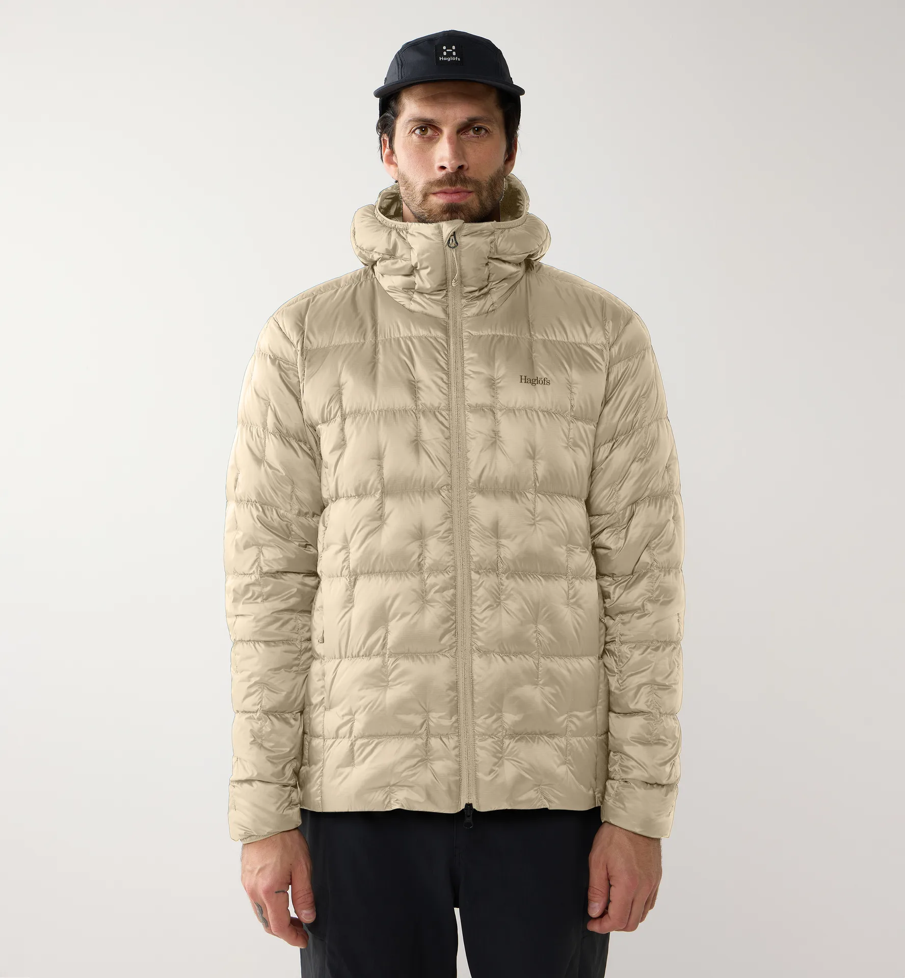 Hede Down Hood Men Chalk Beige