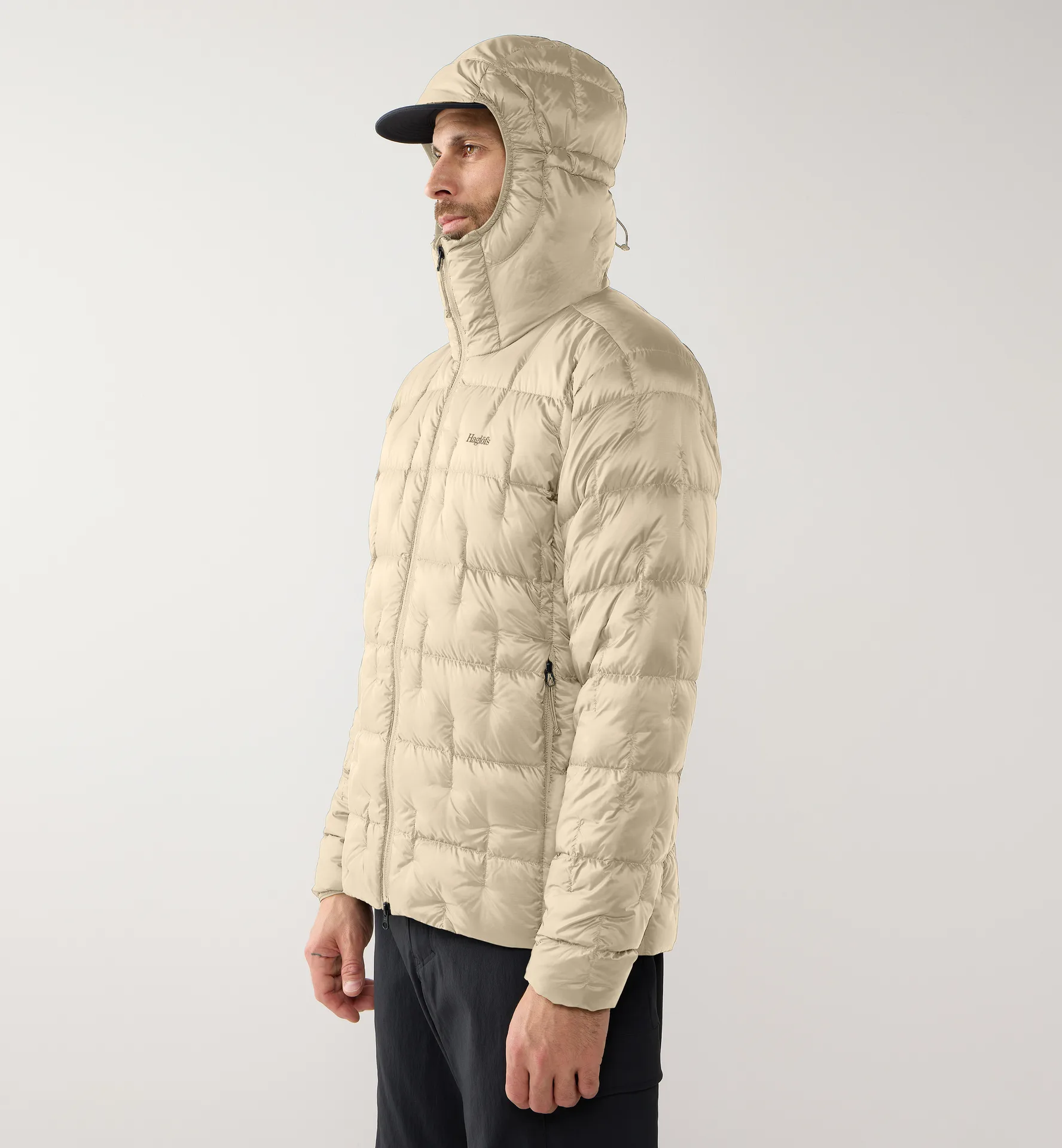 Hede Down Hood Men Chalk Beige