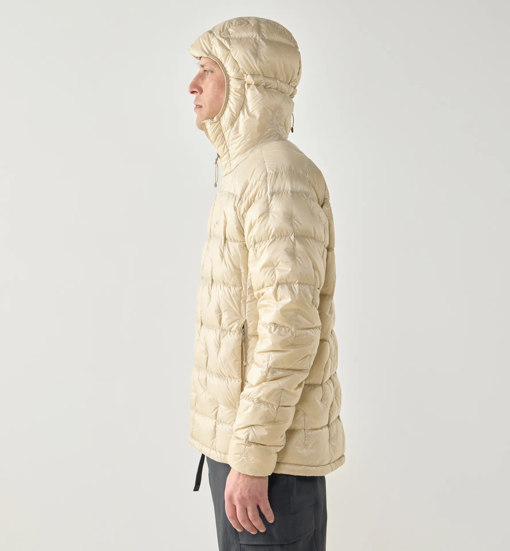 Hede Down Hood Men Chalk Beige