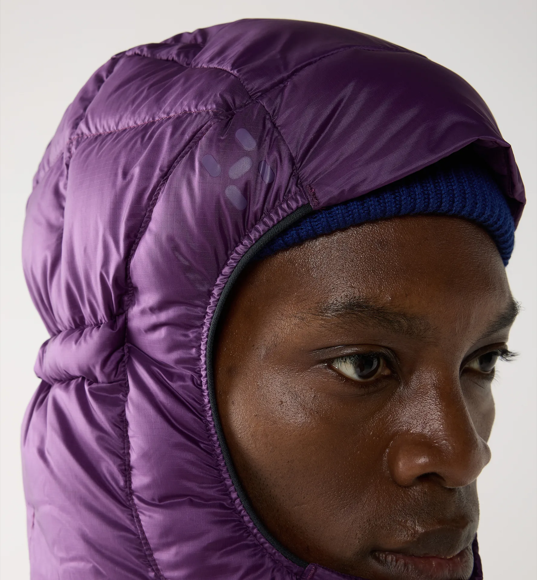 Hede Down Hood Men Purple Night