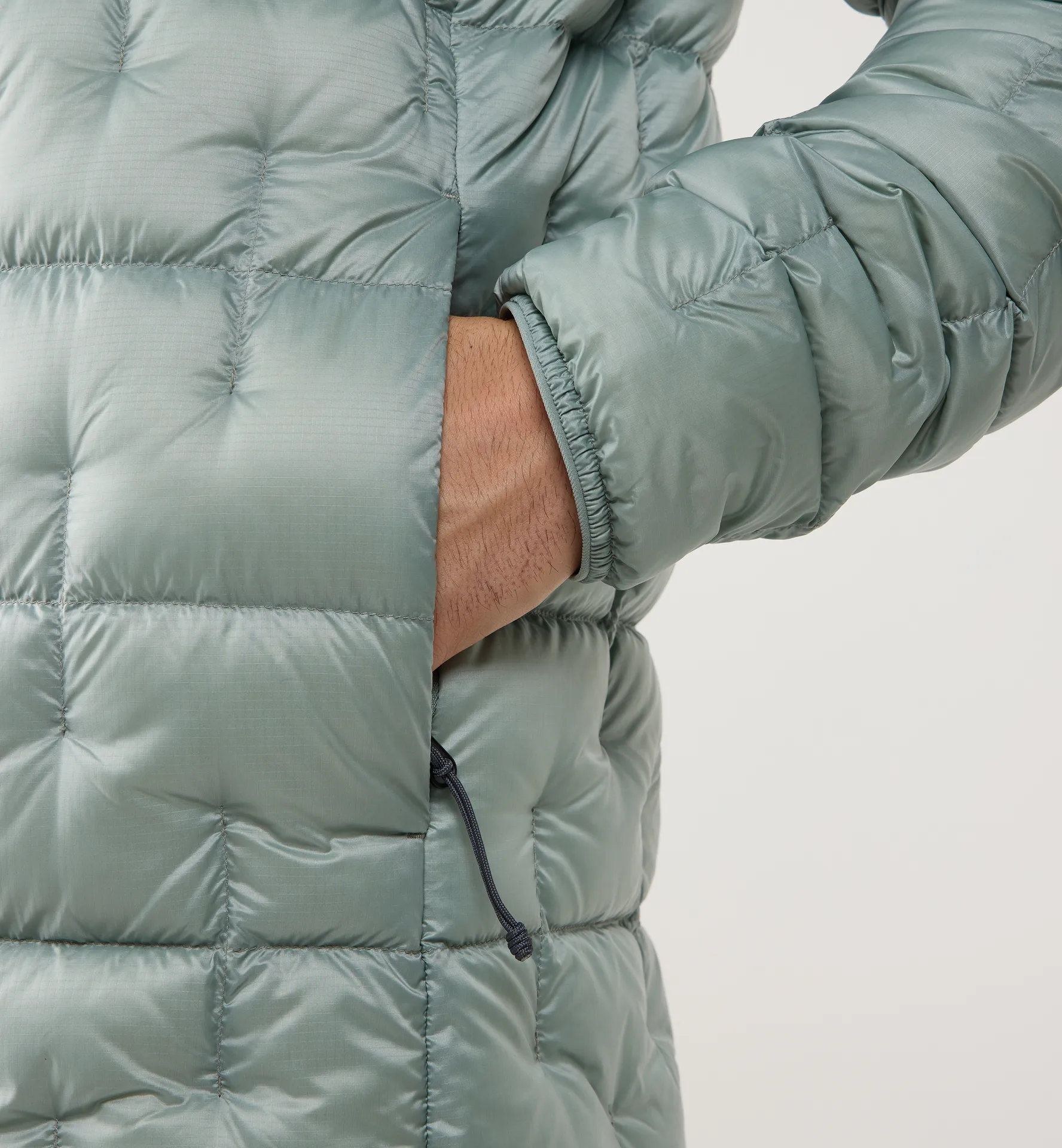 Hede Down Hood Men Dew Green