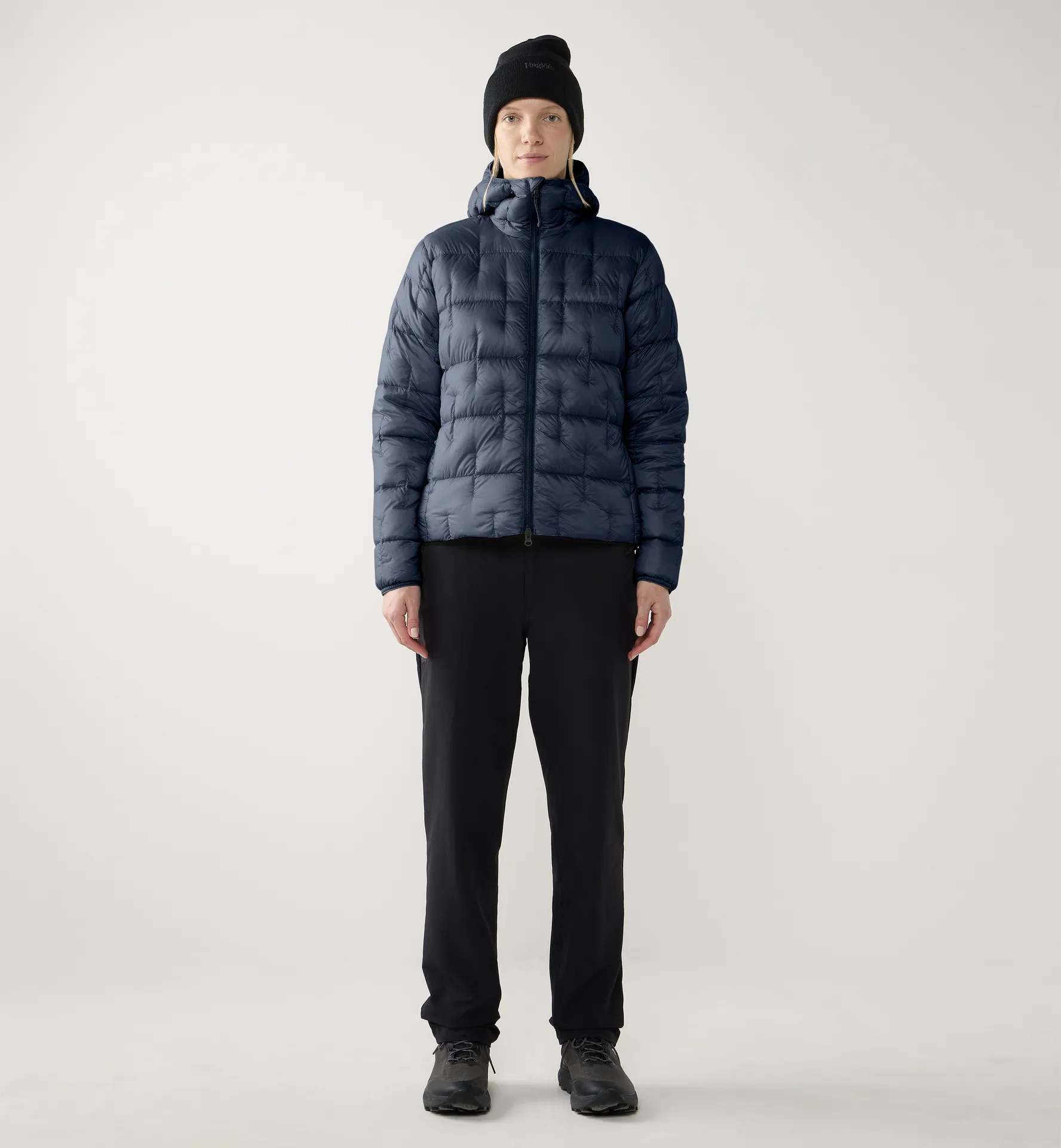 Hede Down Hood Women Tarn Blue