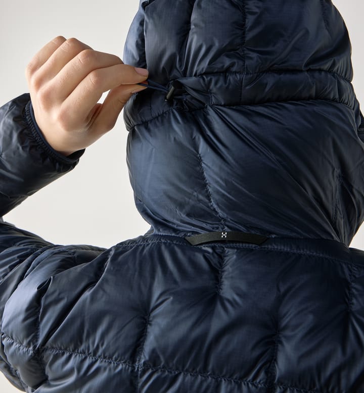 Hede Down Hood Women Tarn Blue