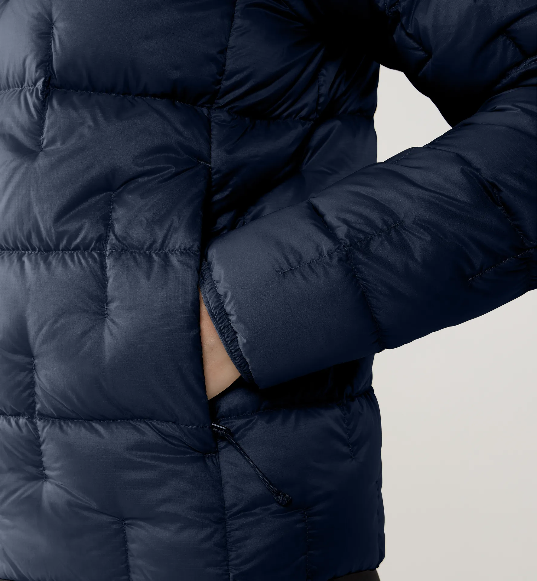 Hede Down Hood Women Tarn Blue