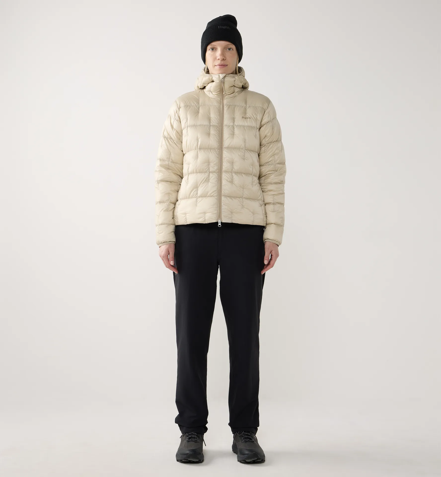 Hede Down Hood Women Chalk Beige