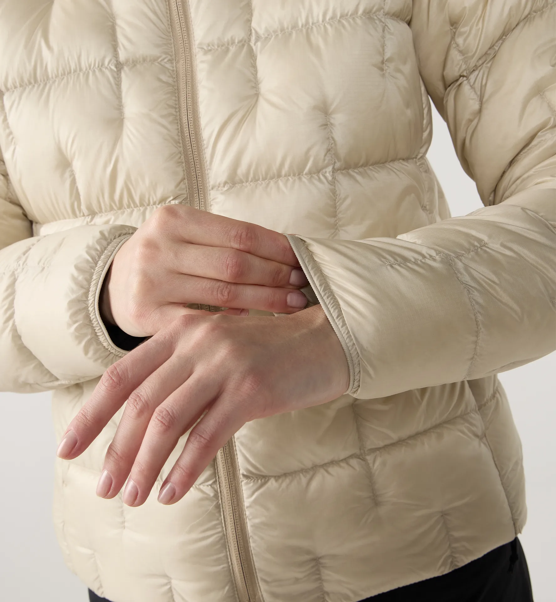 Hede Down Hood Women Chalk Beige