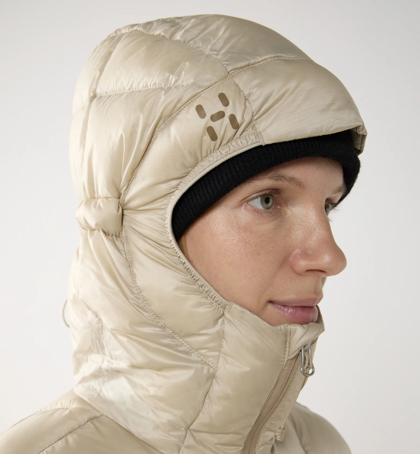 Hede Down Hood Women Chalk Beige