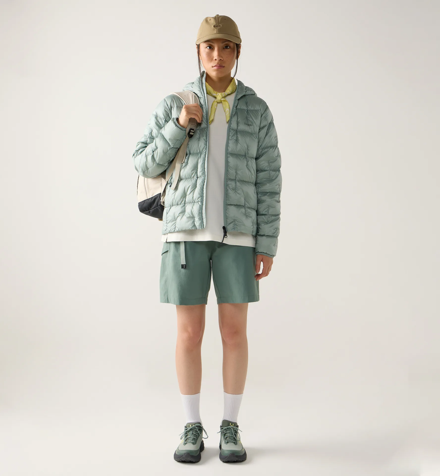 Hede Down Hood Women Dew Green