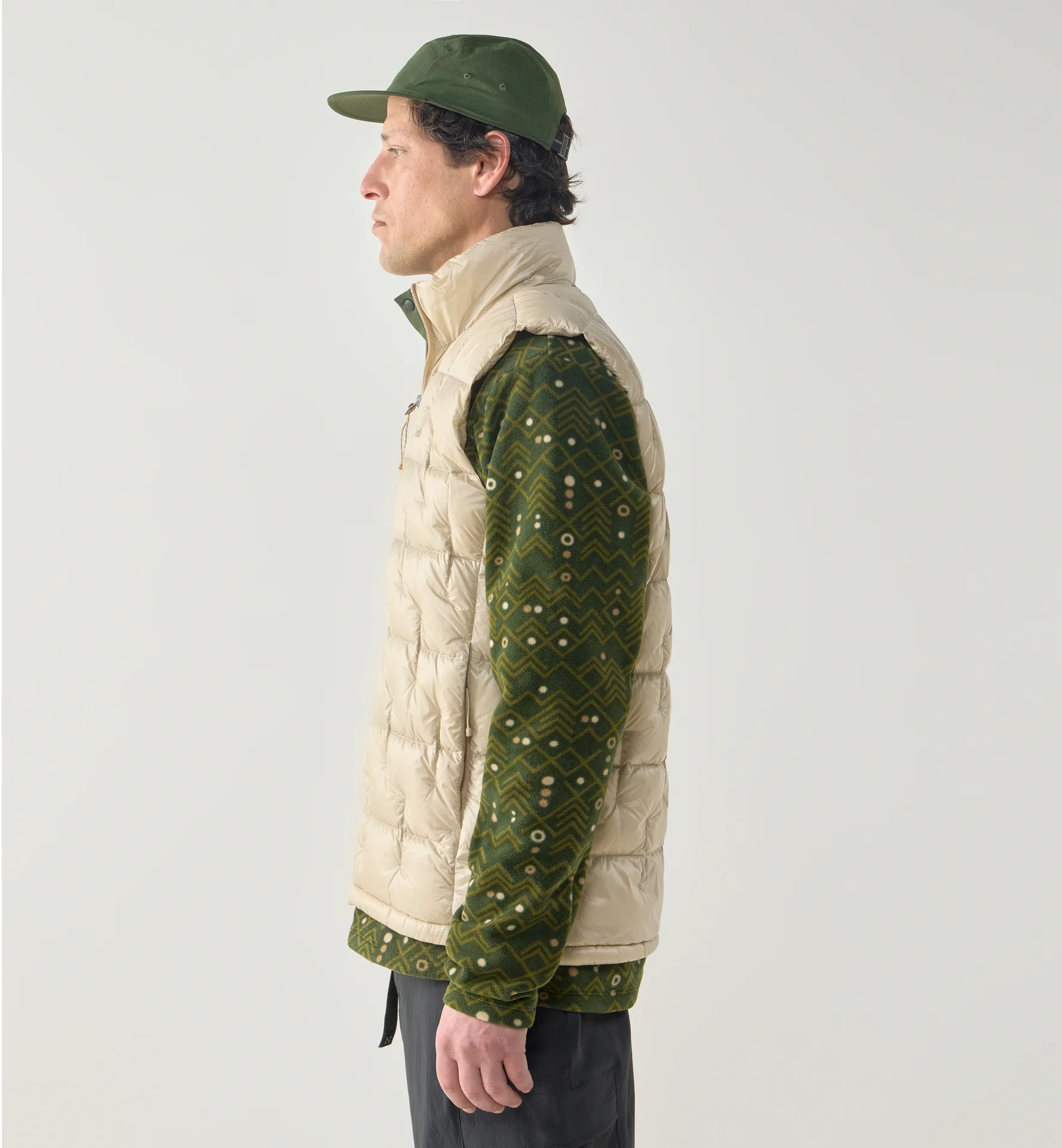 Hede Down Vest Men Chalk Beige