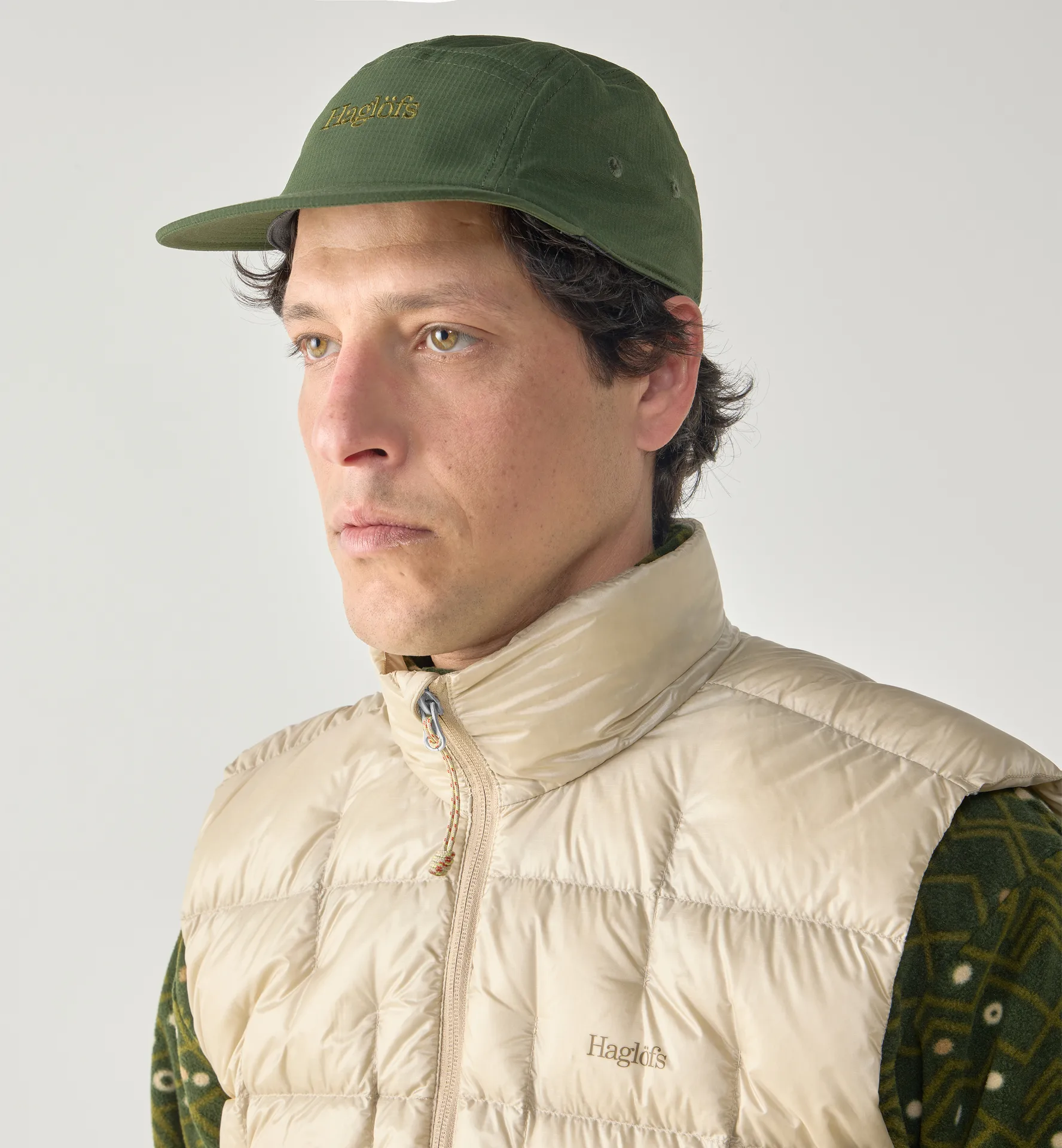 Hede Down Vest Men Chalk Beige