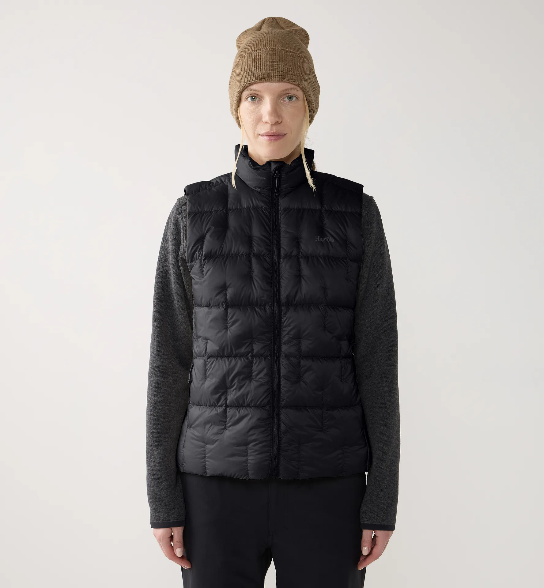 Haglöfs Hede Down Vest Women True Black - Damen - XS