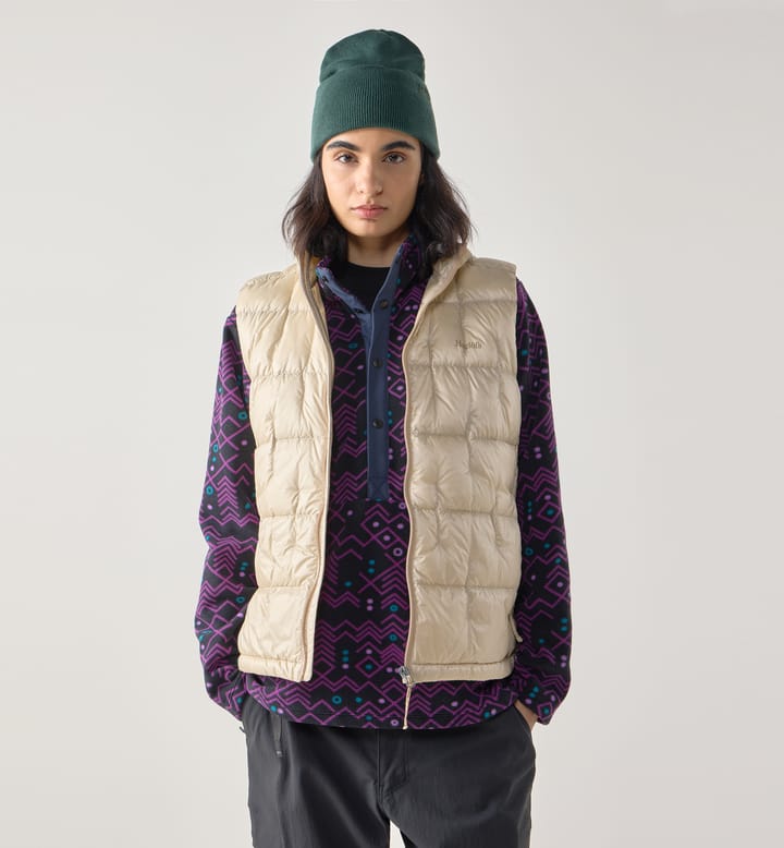 Hede Down Vest Women Chalk Beige