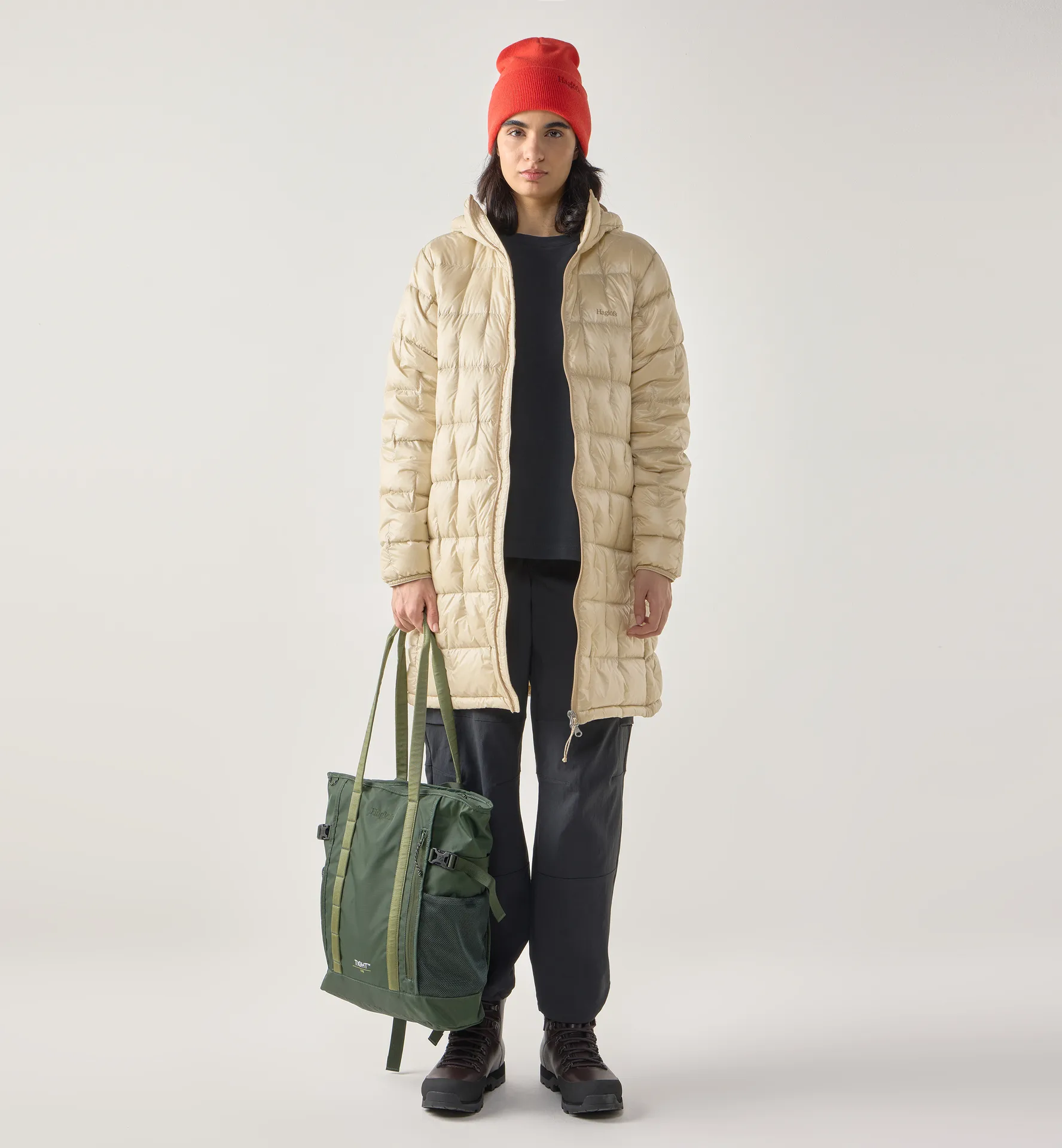 Hede Down Coat Women Chalk Beige