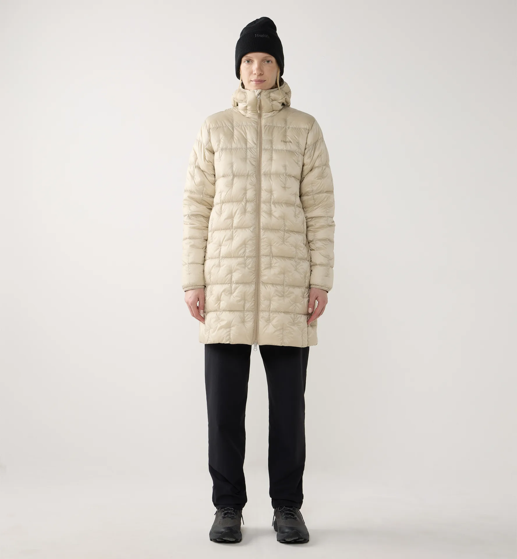 Hede Down Coat Women Chalk Beige