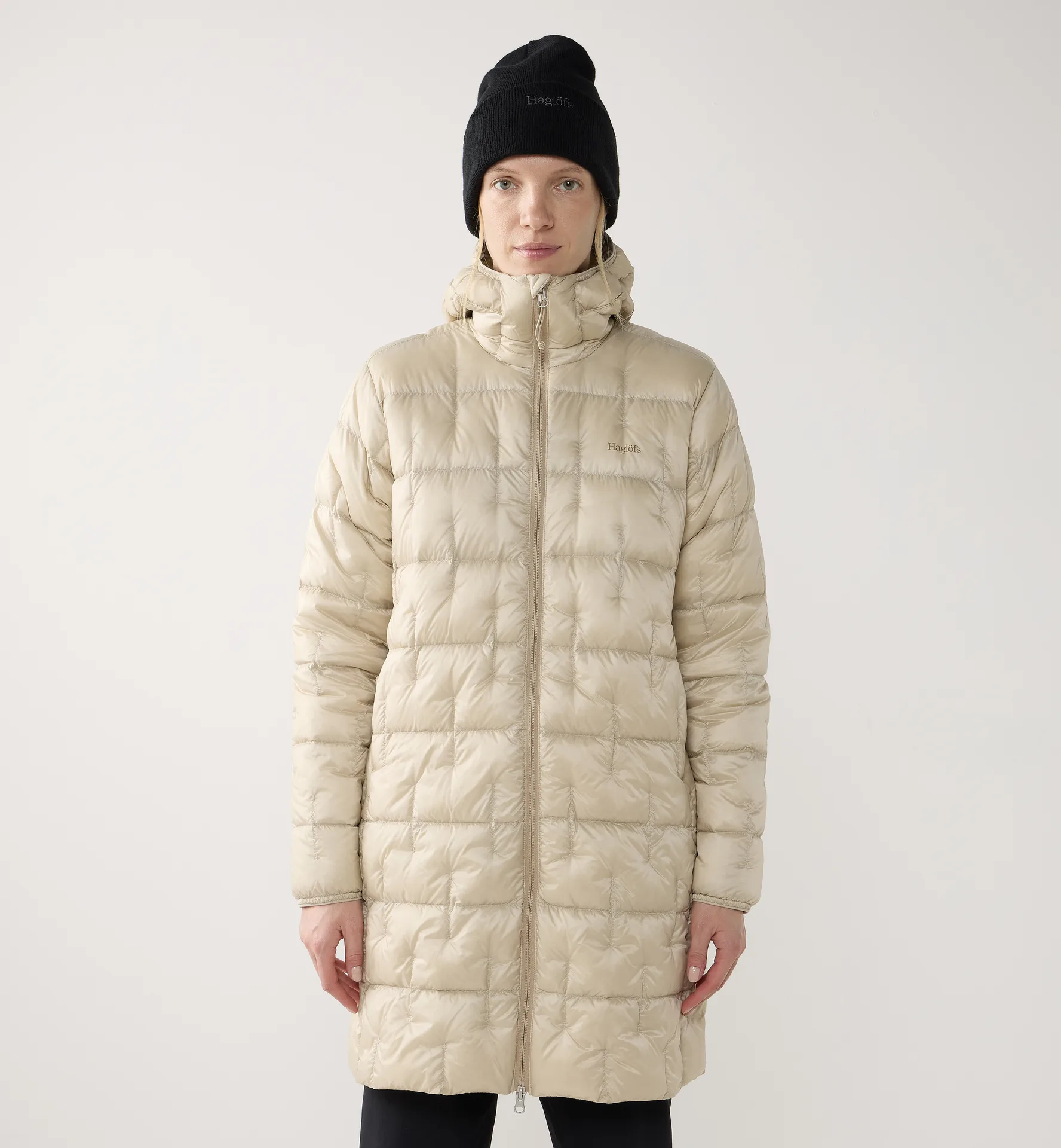 Hede Down Coat Women Chalk Beige