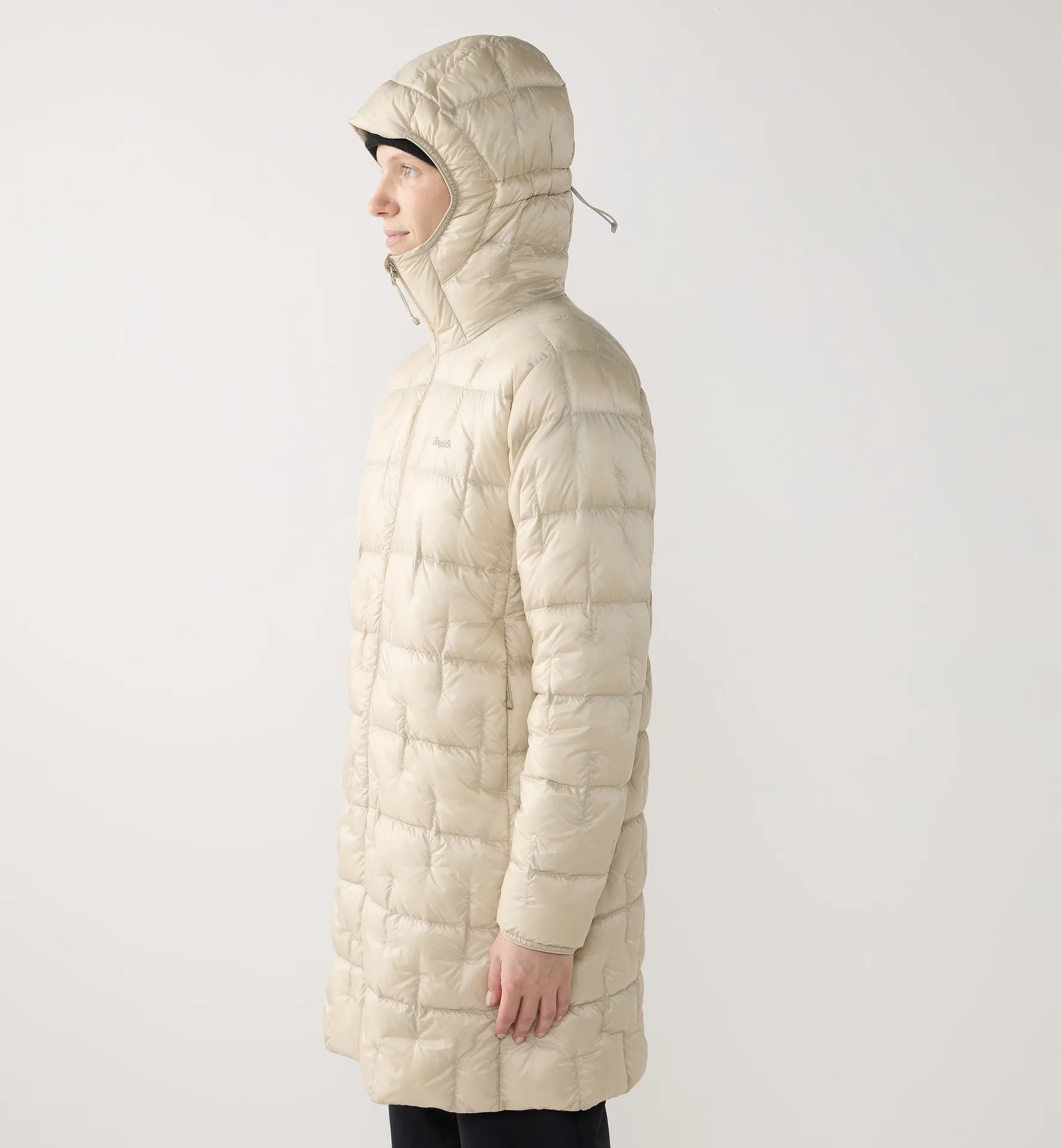 Hede Down Coat Women Chalk Beige