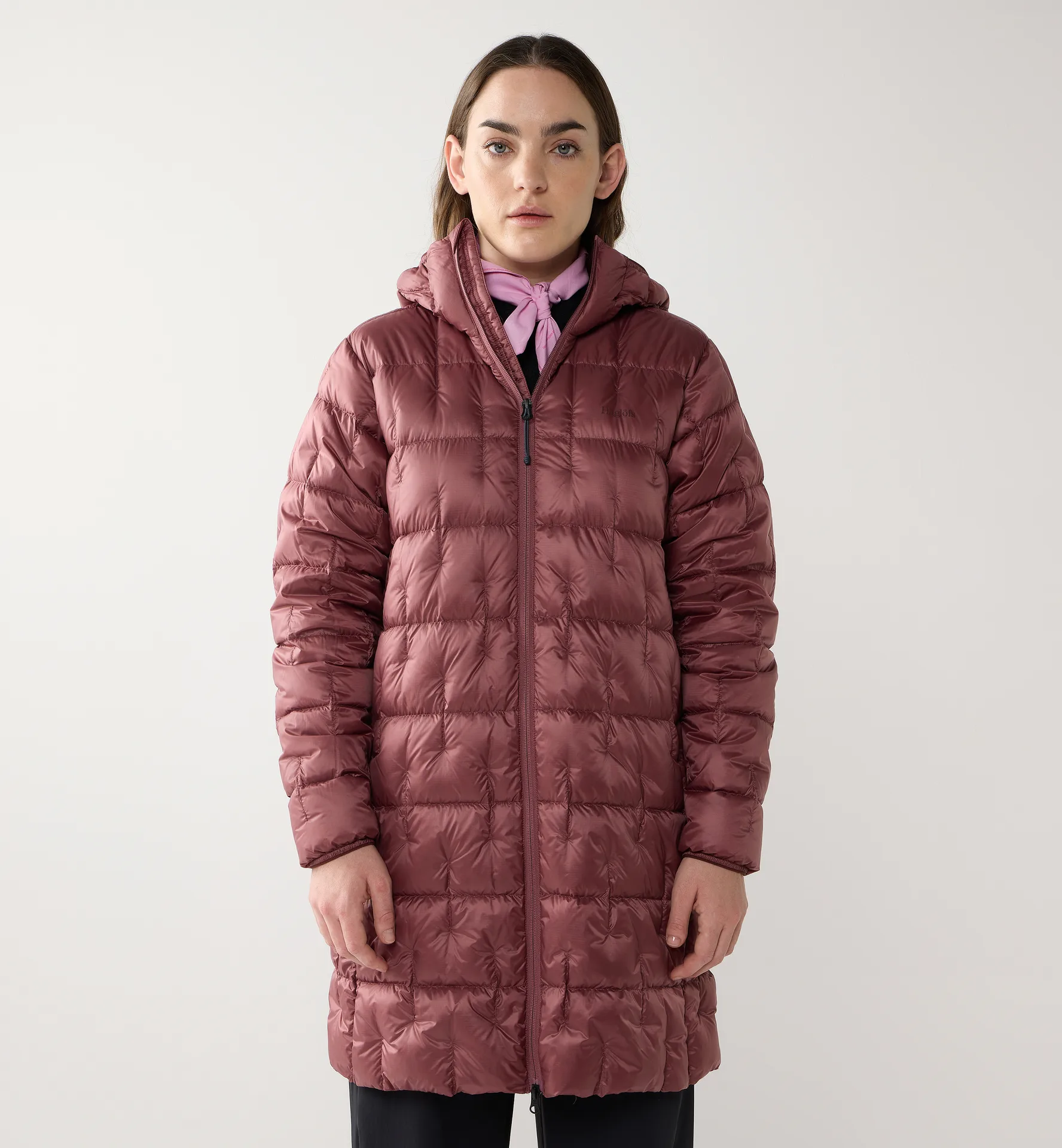 Hede Down Coat Women Misty Mauve