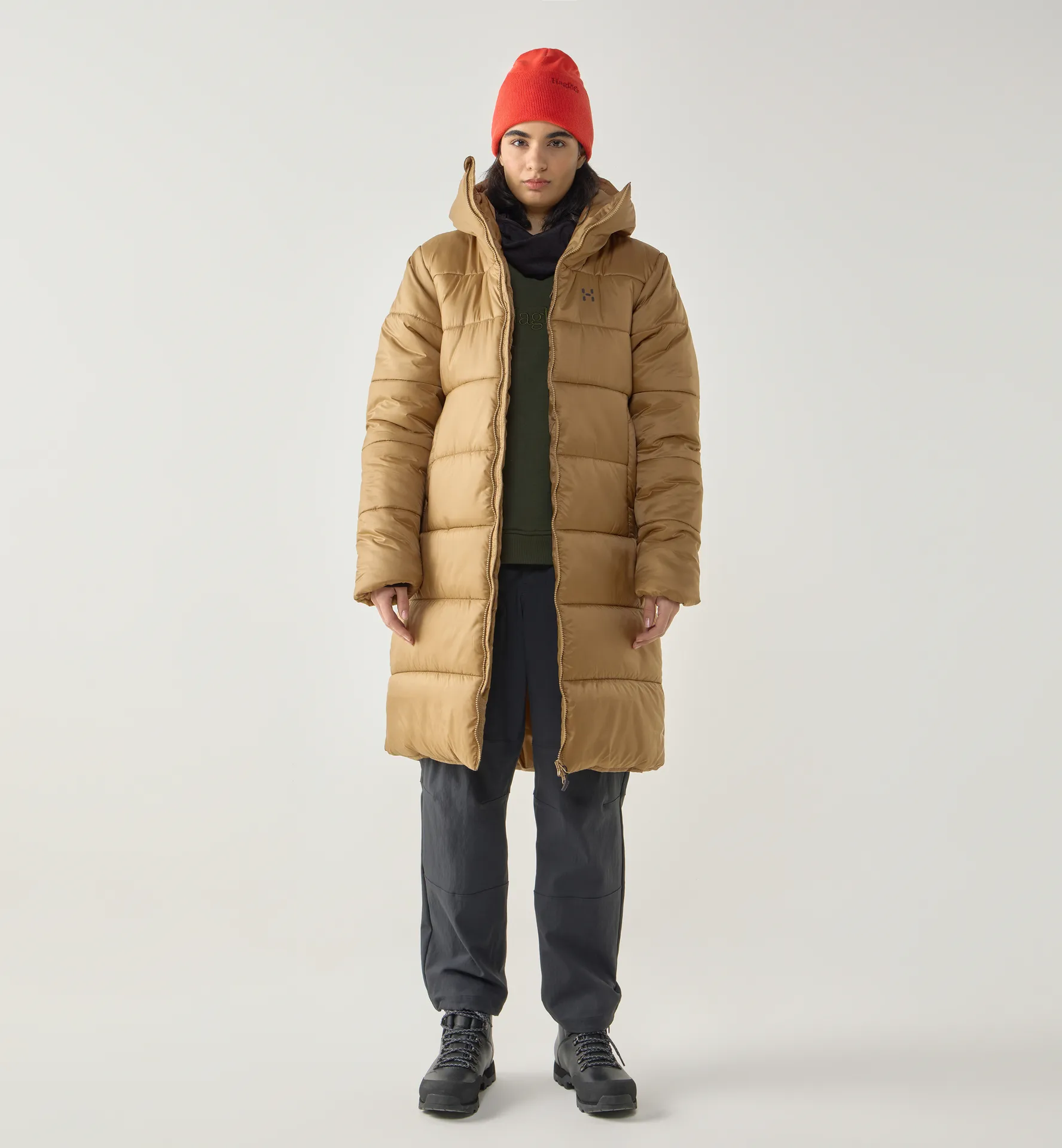 Long Mimic II Parka Women Oak Brown