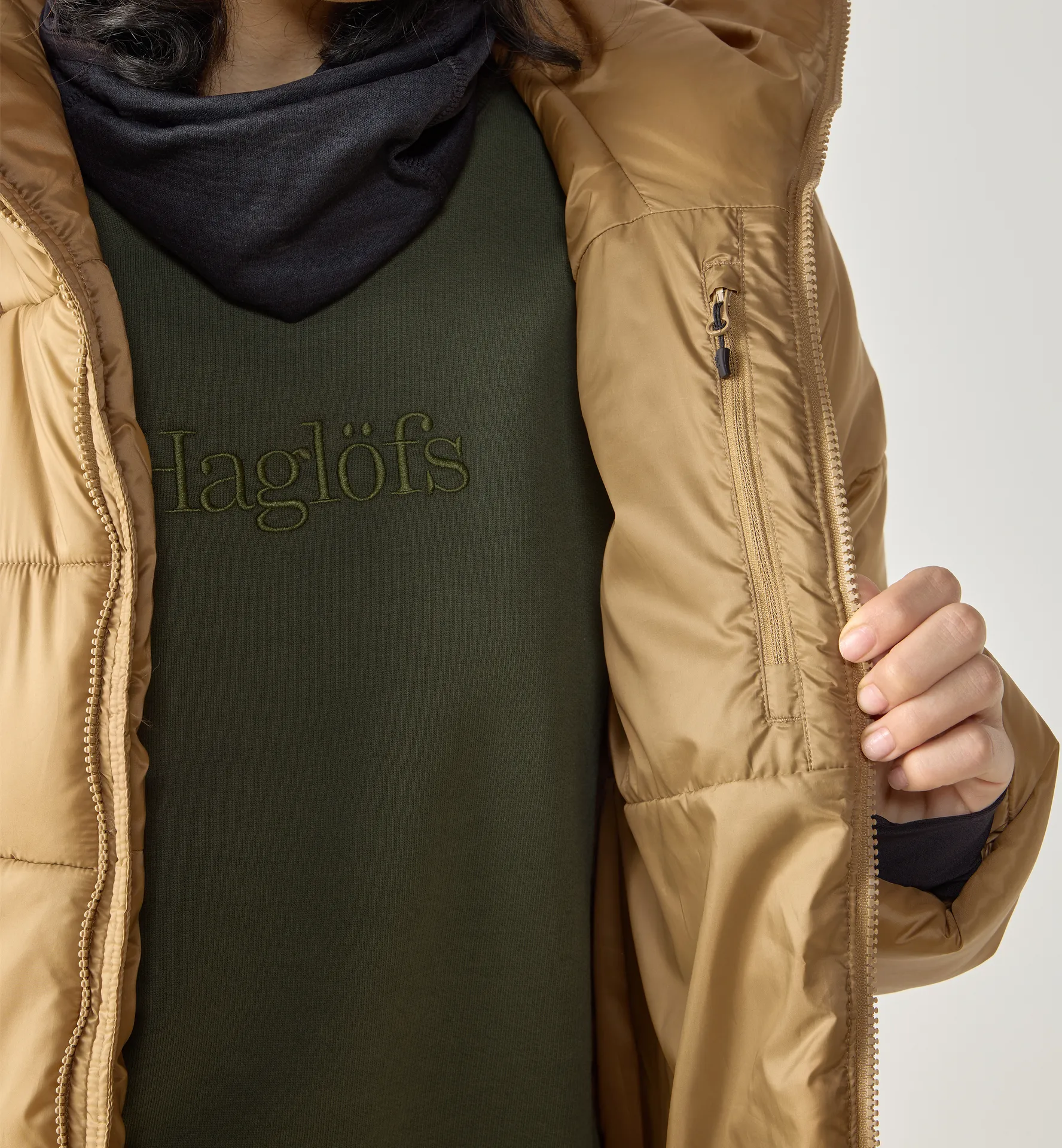 Long Mimic II Parka Women Oak Brown