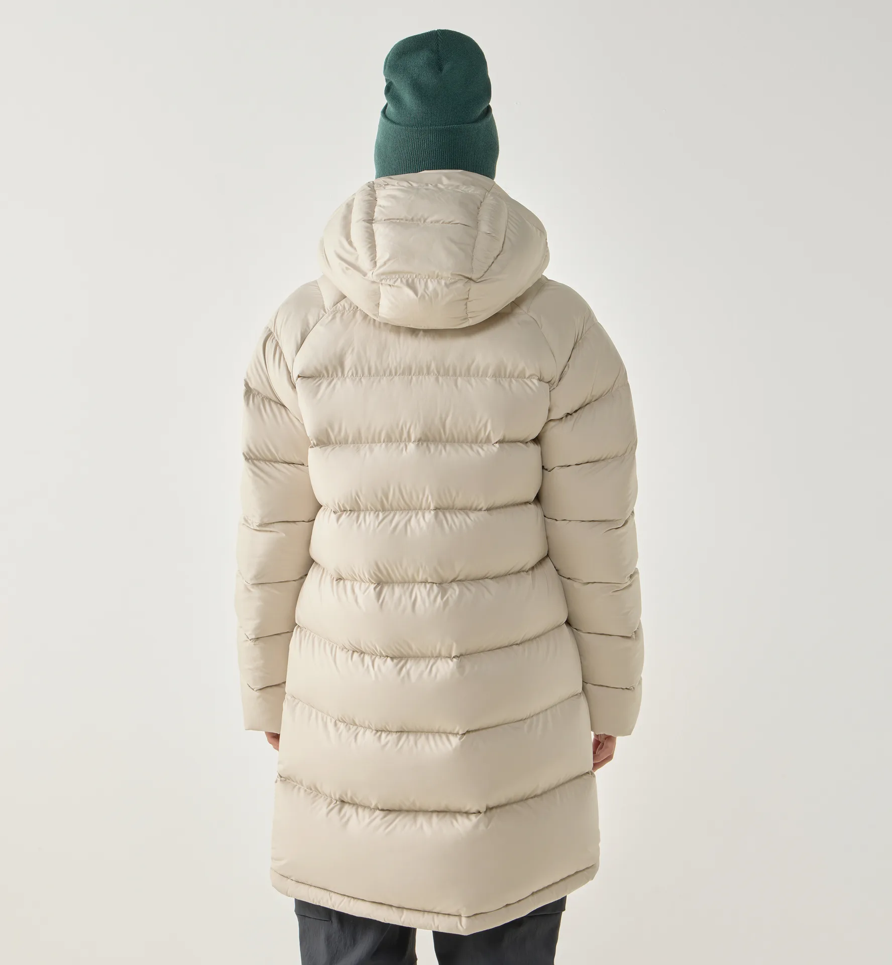 Rosson Down Parka Women Chalk Beige