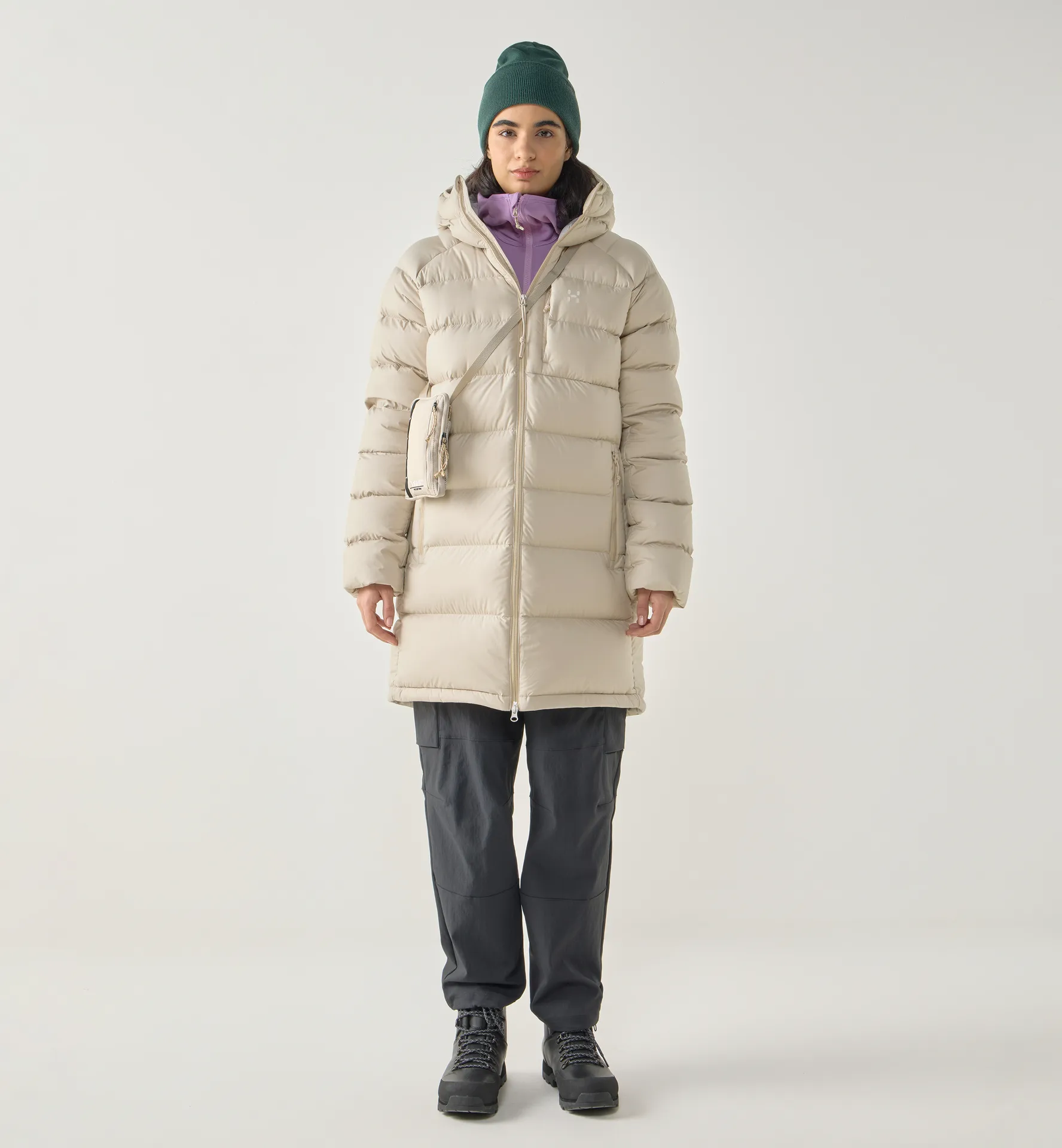 Rosson Down Parka Women Chalk Beige