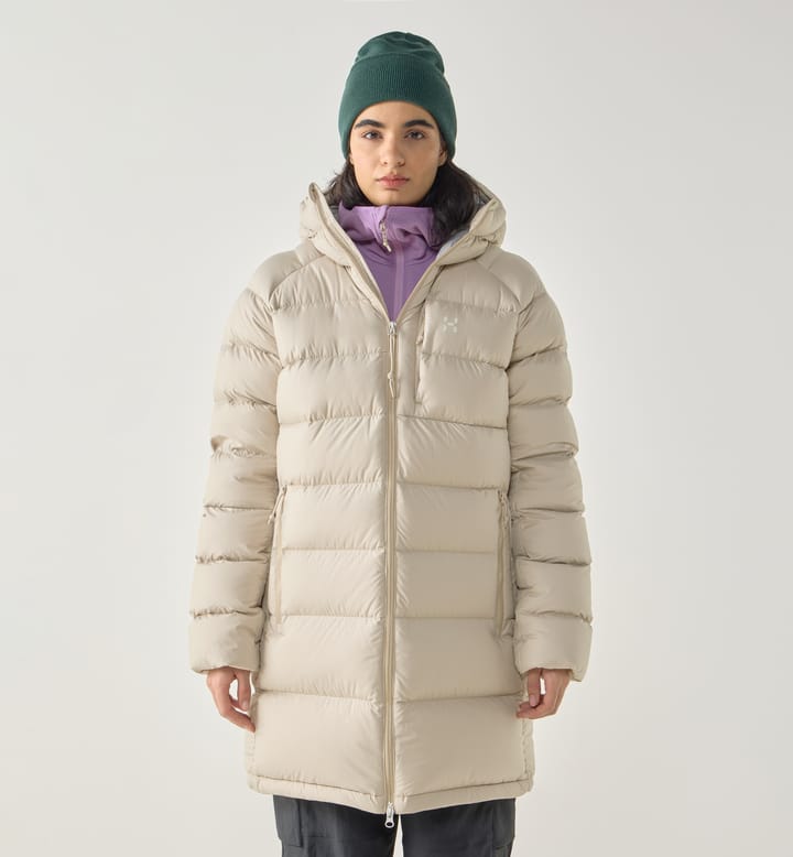 Rosson Down Parka Women Chalk Beige