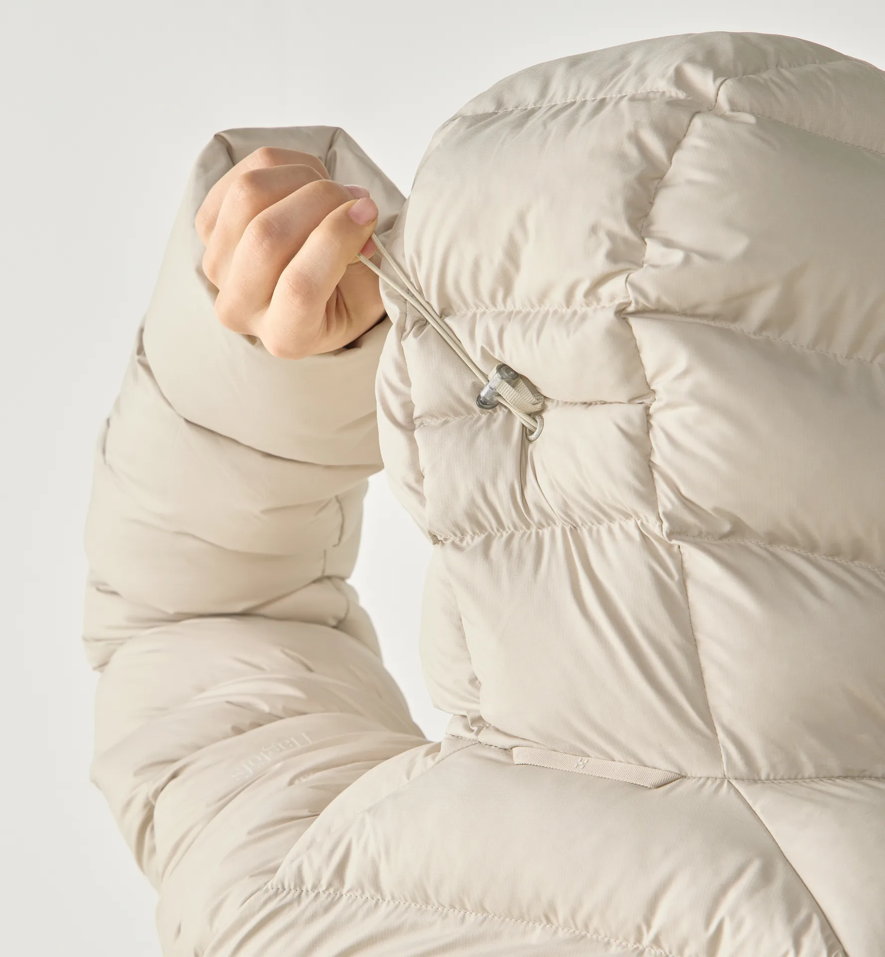 Rosson Down Parka Women Chalk Beige