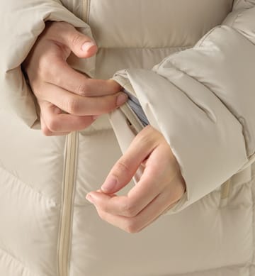 Rosson Down Parka Women Chalk Beige
