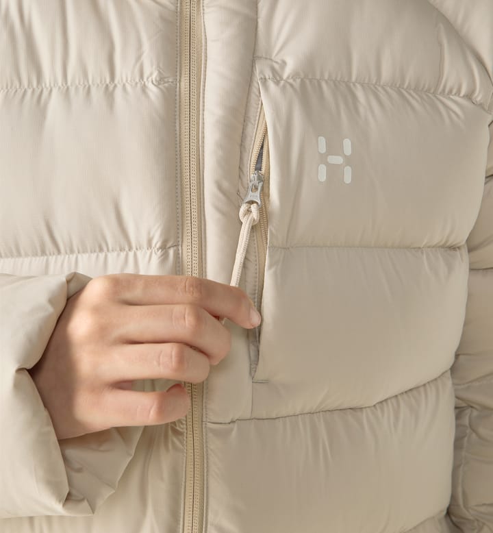 Rosson Down Parka Women Chalk Beige