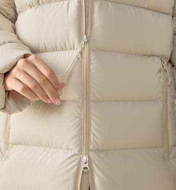 Rosson Down Parka Women Chalk Beige