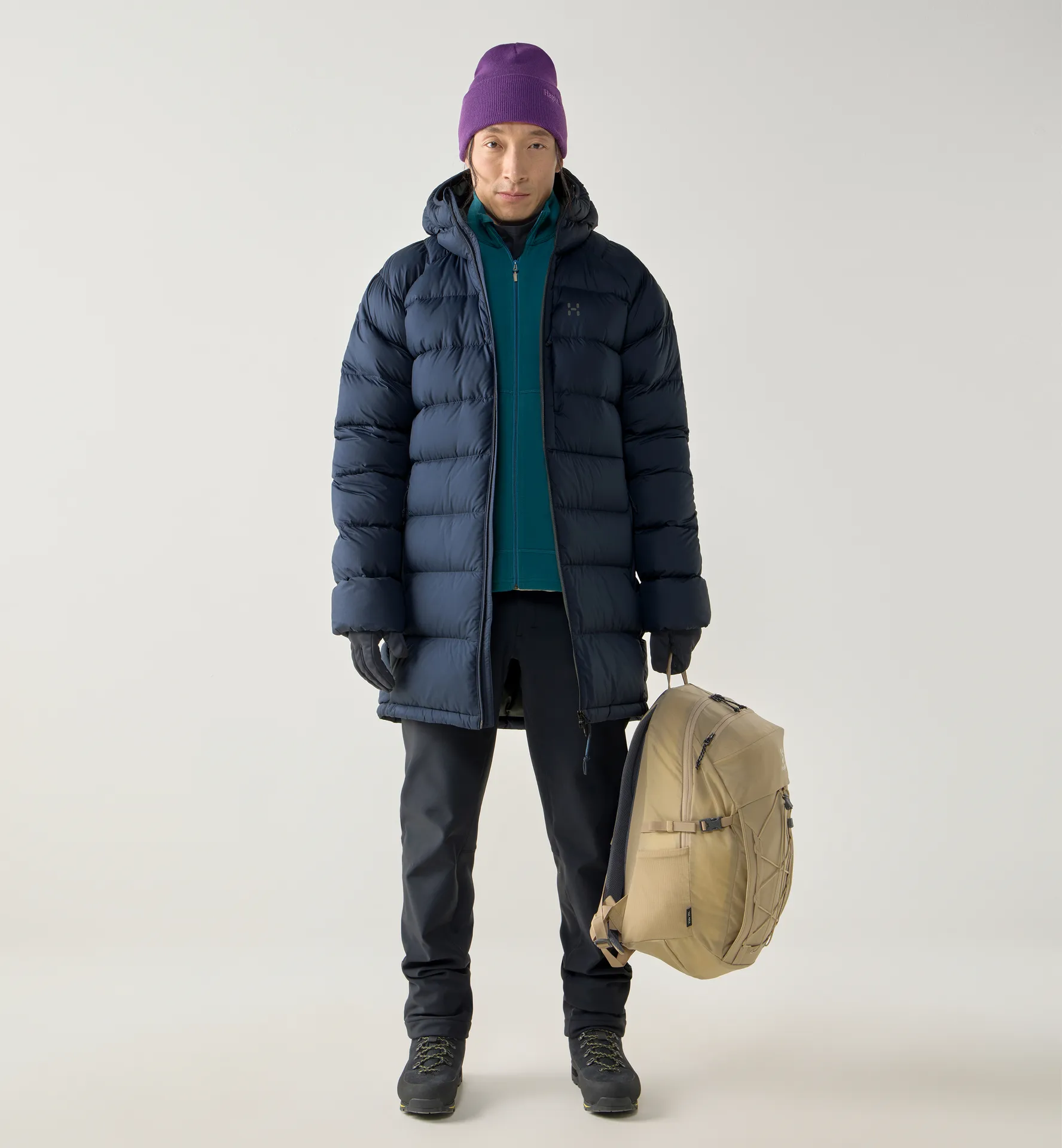 Rosson Down Parka Men Tarn Blue