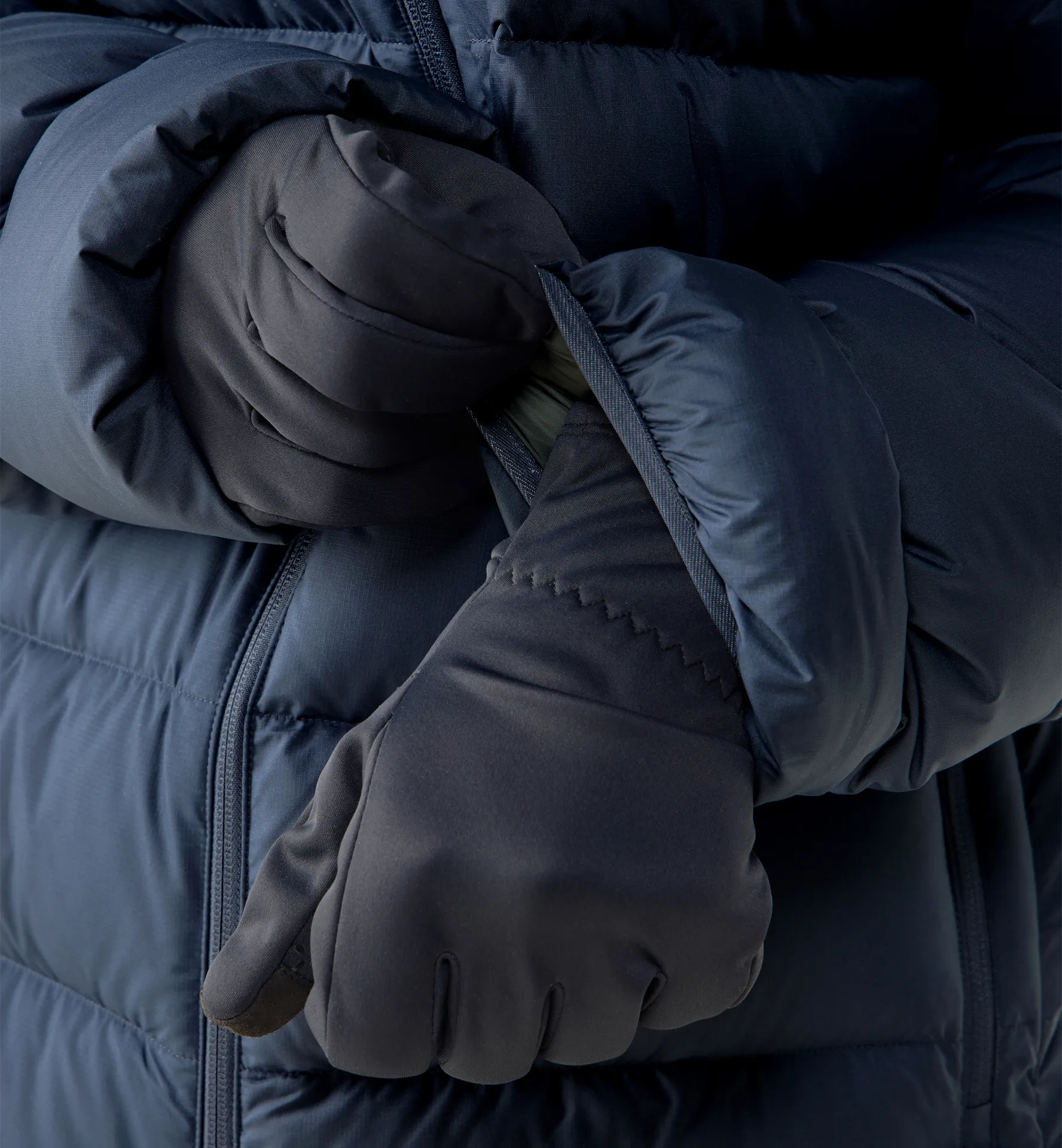 Rosson Down Parka Men Tarn Blue