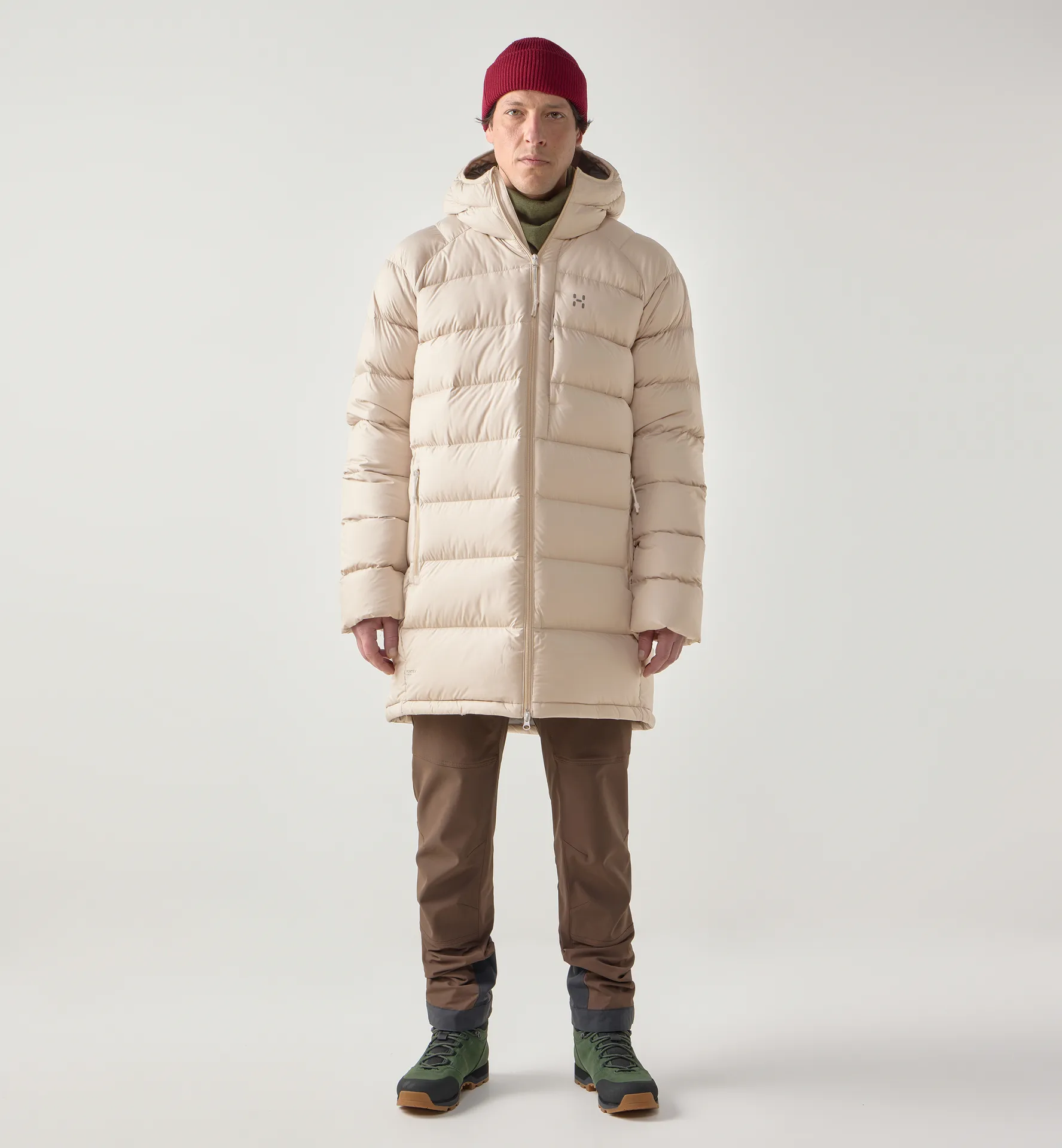 Rosson Down Parka Men Chalk Beige