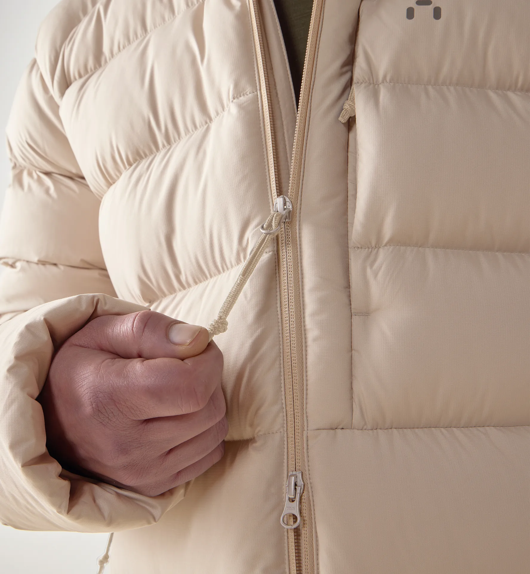 Rosson Down Parka Men Chalk Beige