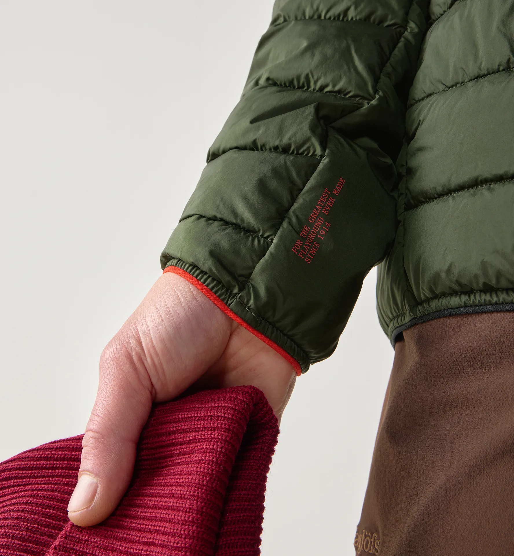 Brand Mimic Hood Men Seaweed Green