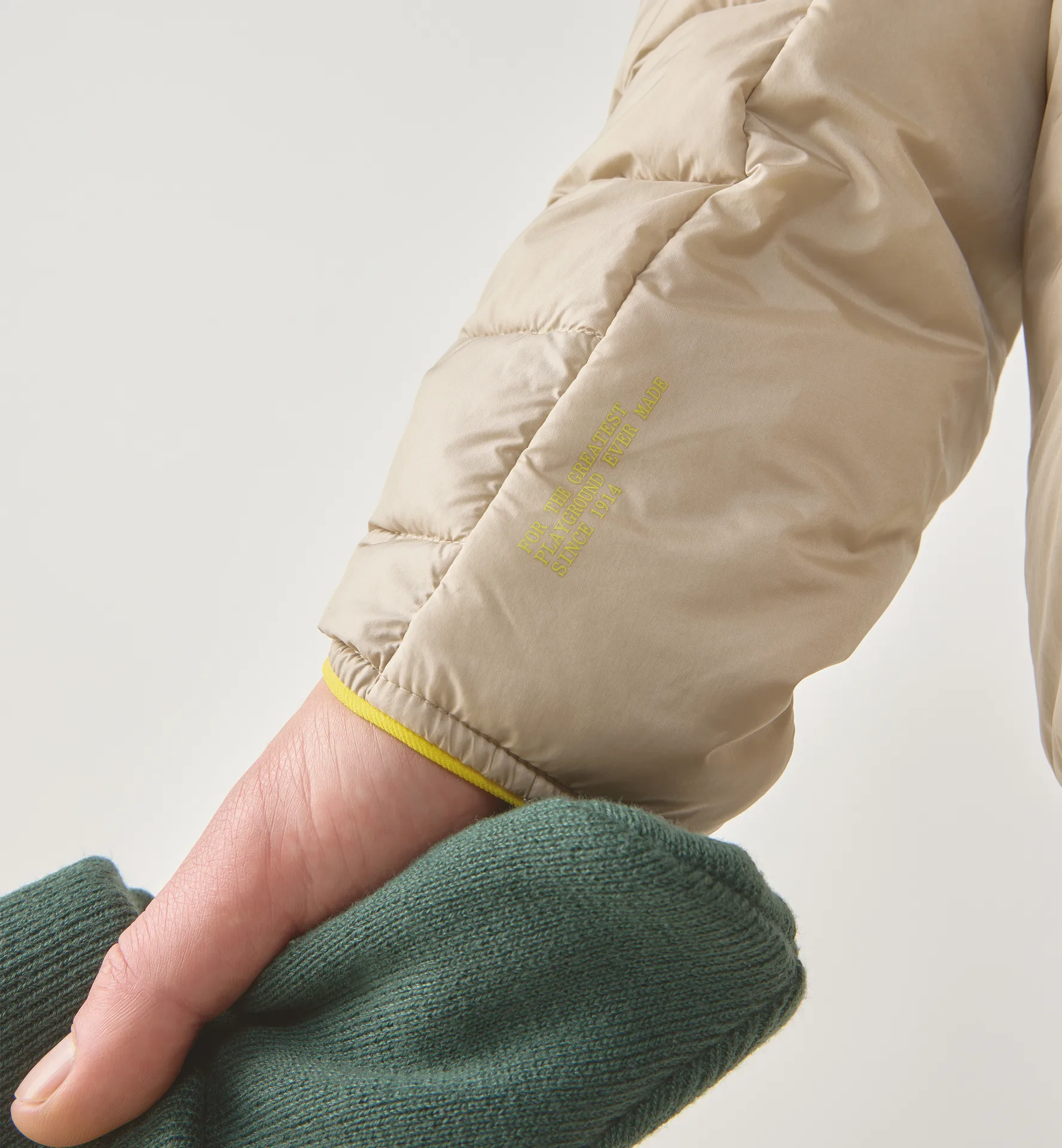 Brand Mimic Hood Men Chalk Beige