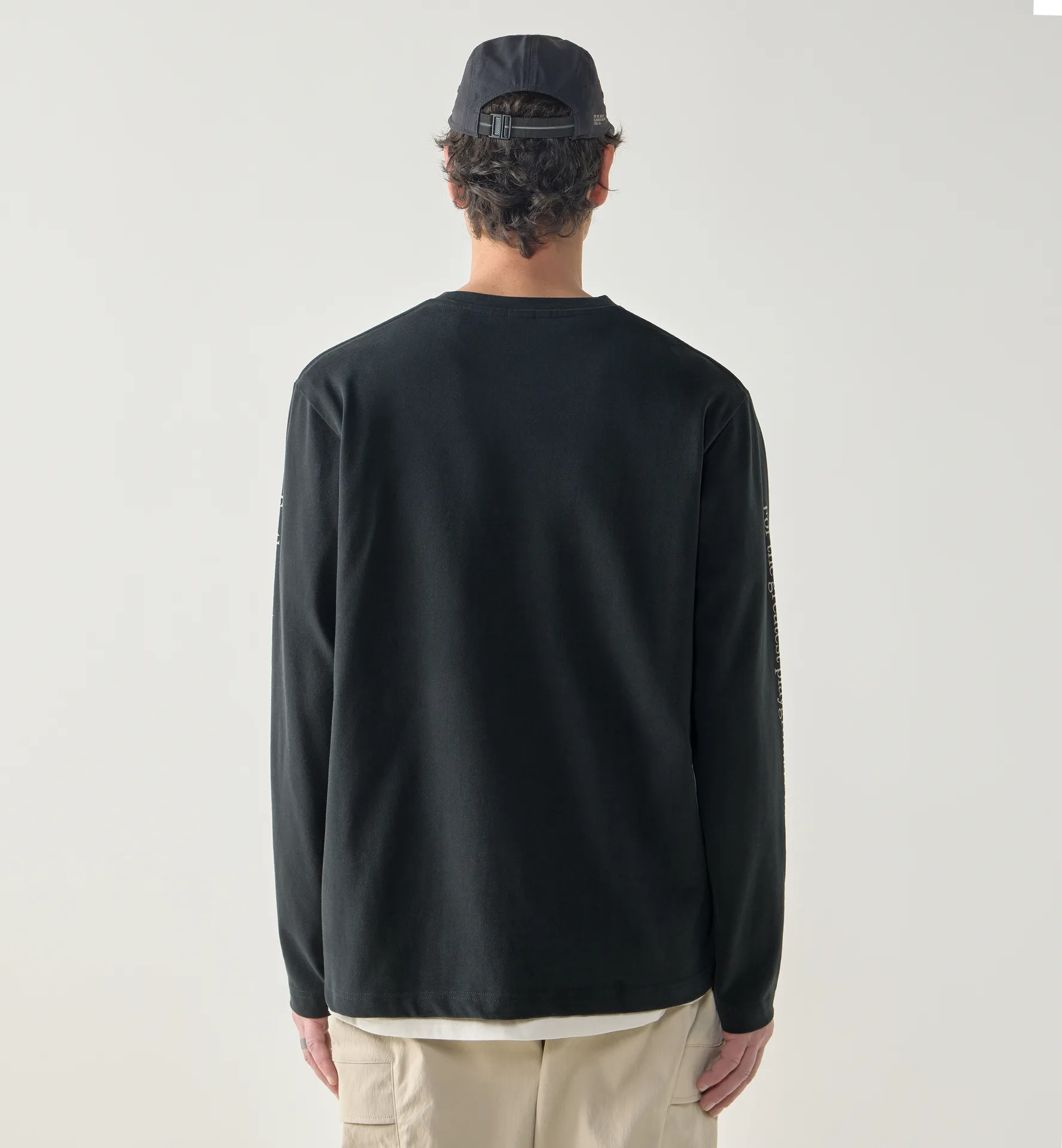 Brand LS Tee Men True Black