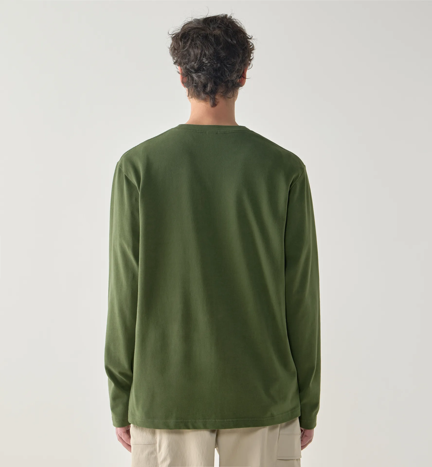 Brand LS Tee Men Seaweed Green