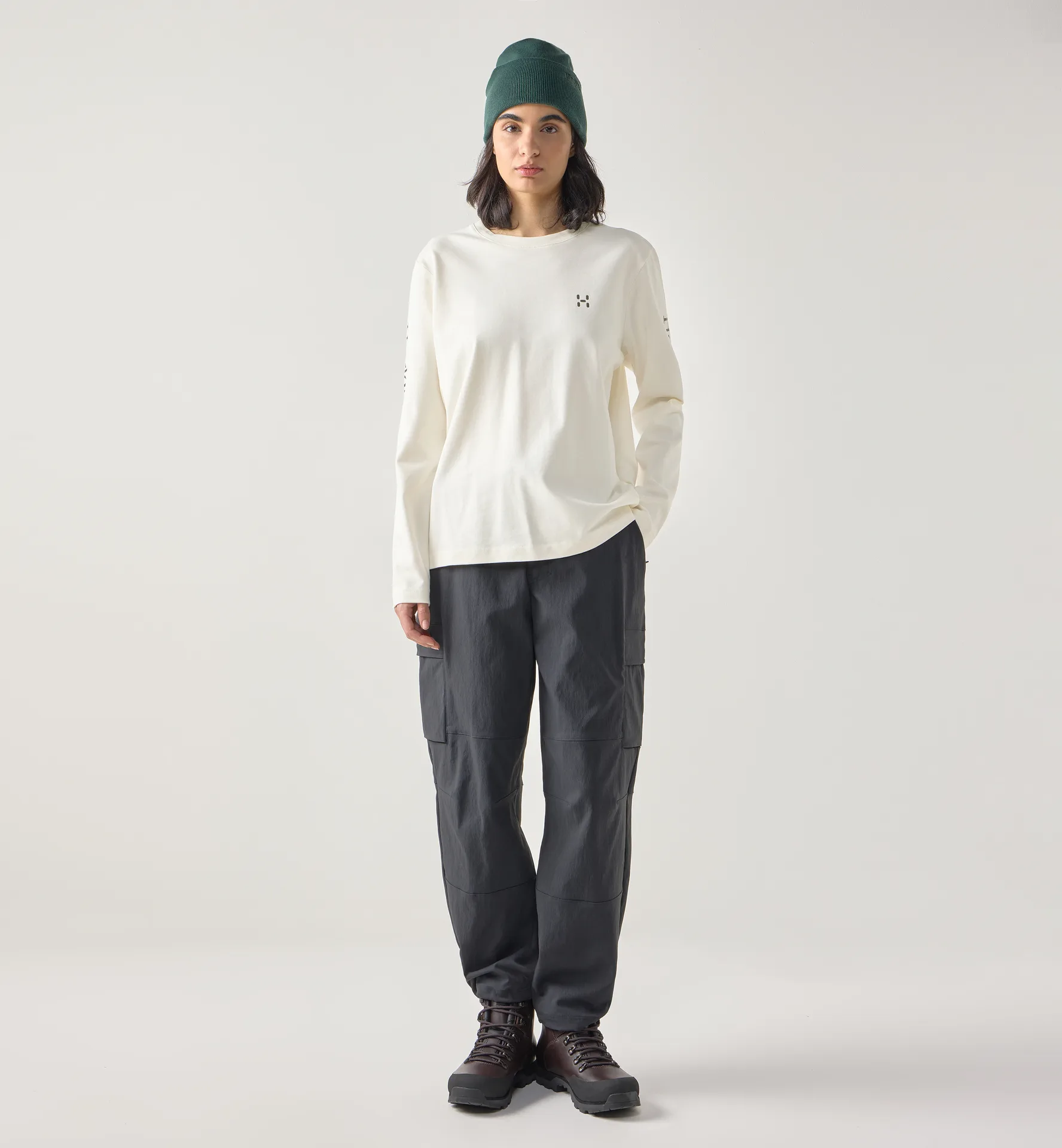 Brand LS Tee Women Soft White