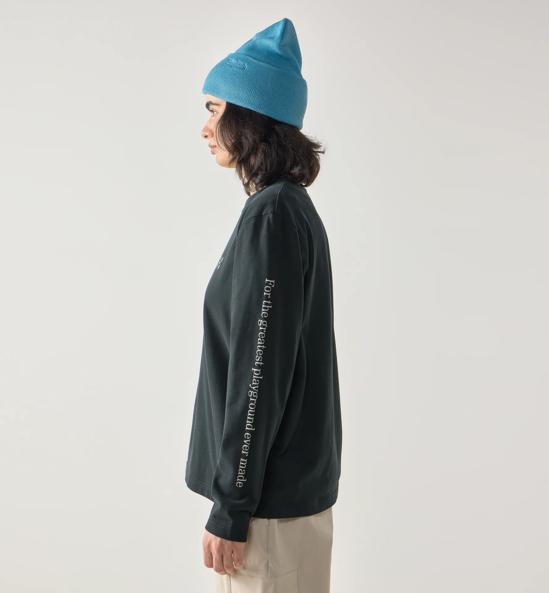 Brand LS Tee Women True Black