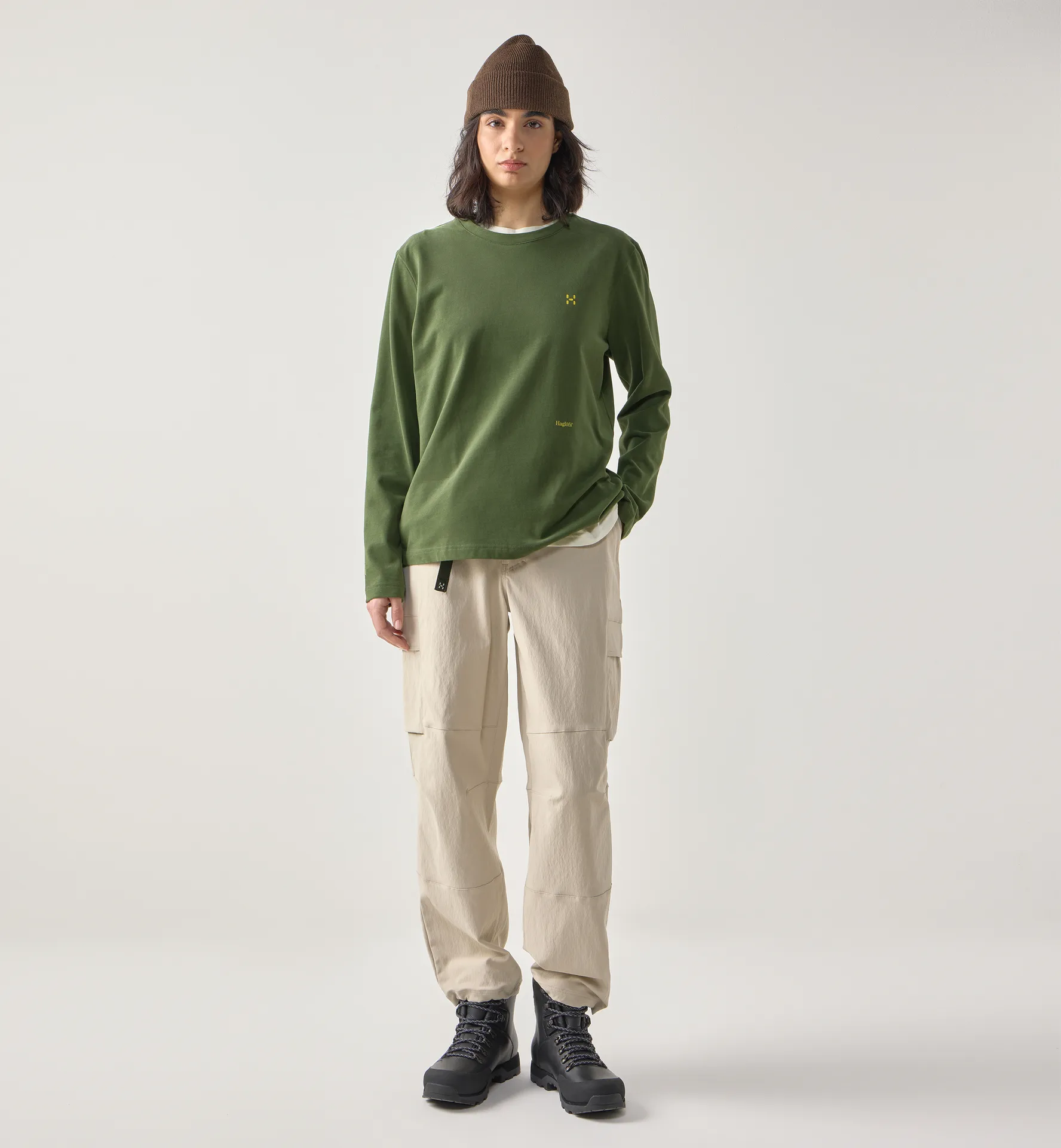 Brand LS Tee Women Seaweed Green
