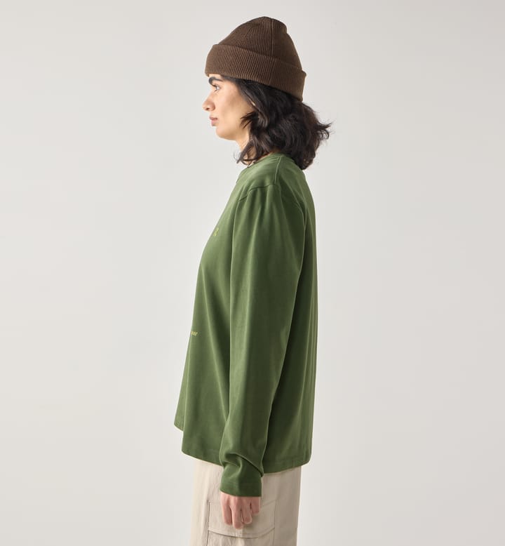 Brand LS Tee Women Seaweed Green Brand LS Tee Women Seaweed Green