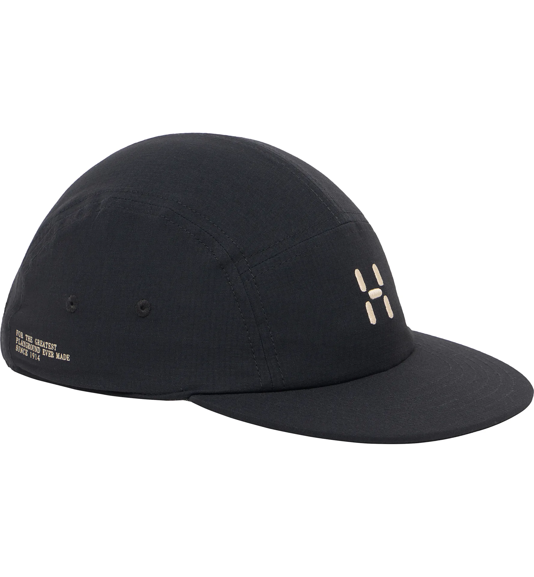 Brand Five Panel Cap True Black