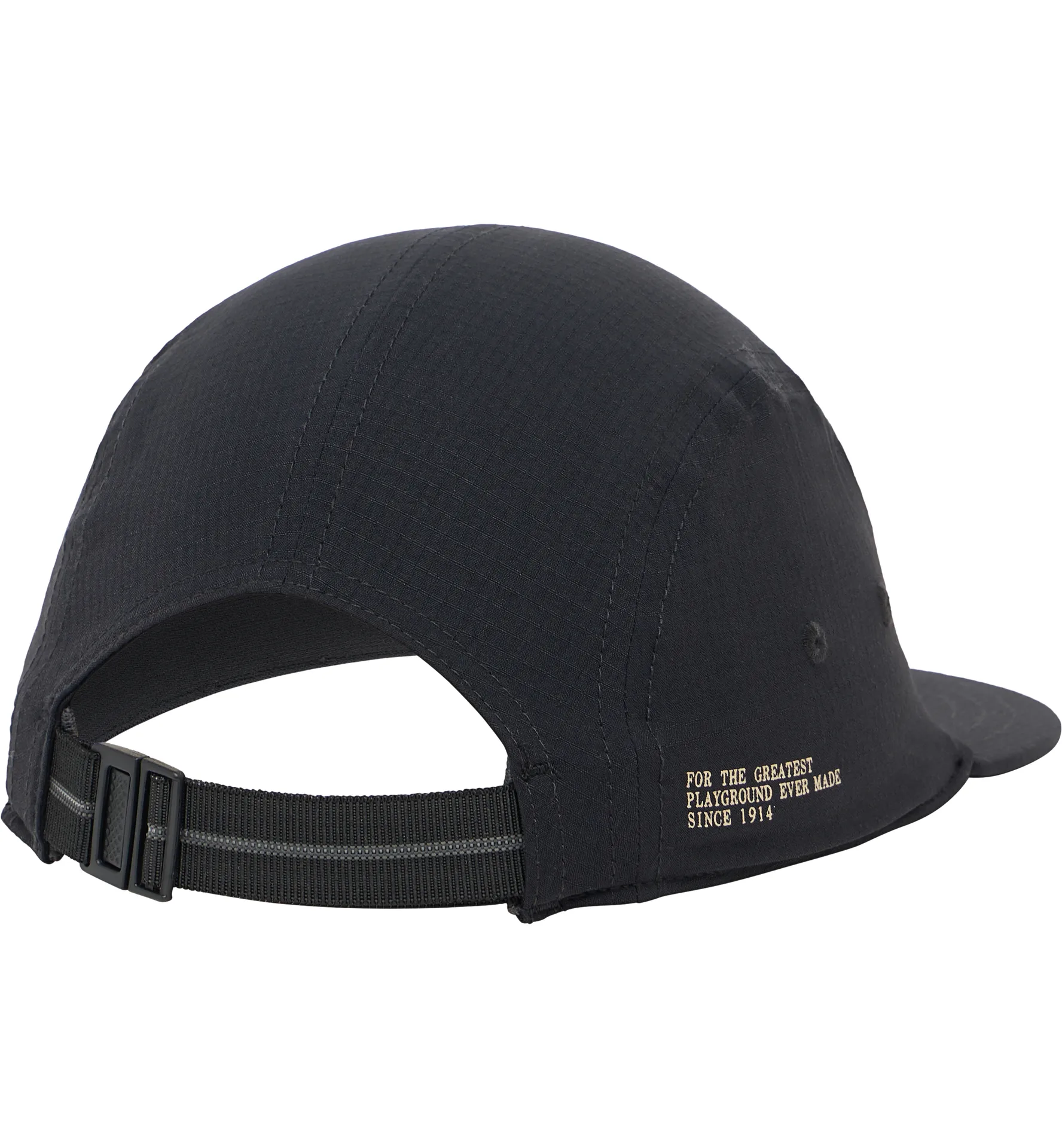 Brand Five Panel Cap True Black